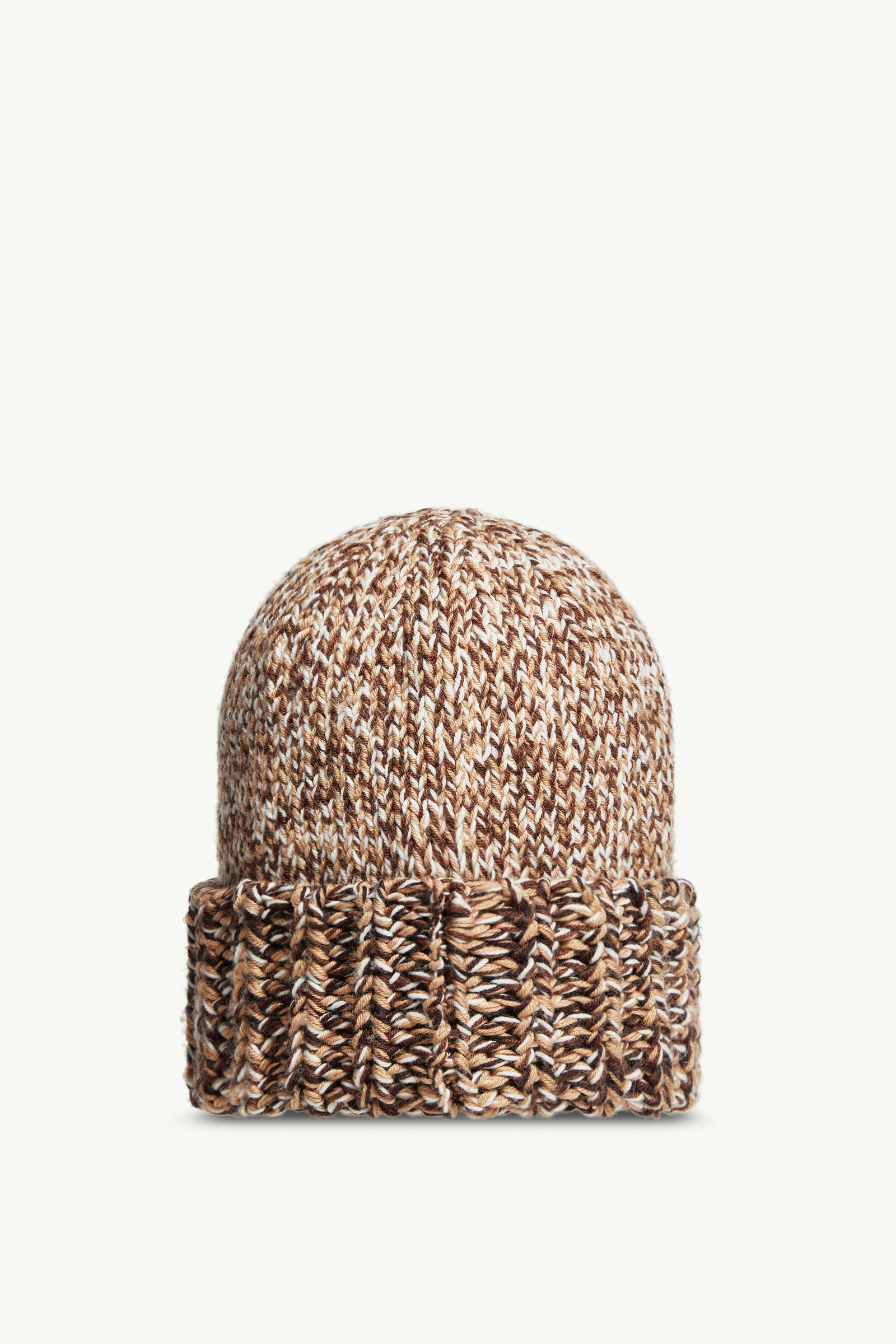 Mouliné Wool Blend Beanie Women Brown Moncler 3
