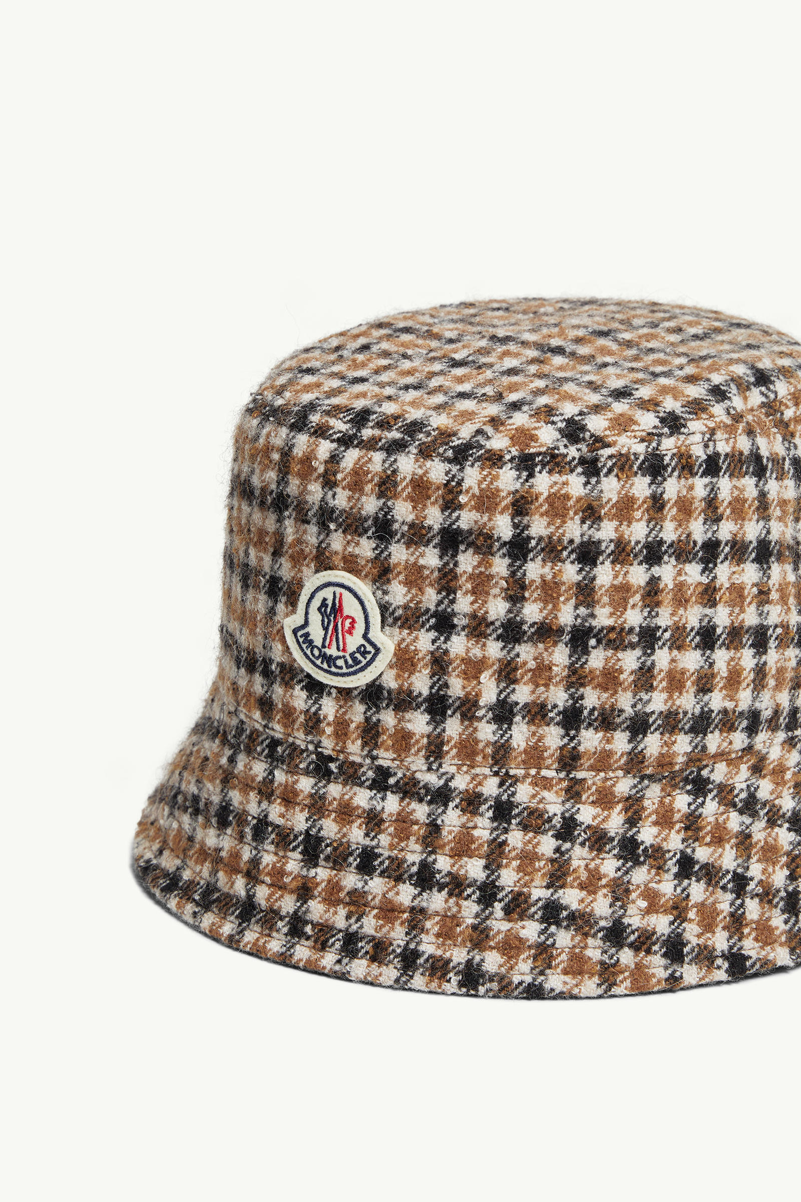 Reversible Wool Blend Bucket Hat Women Brown & Black Moncler 2
