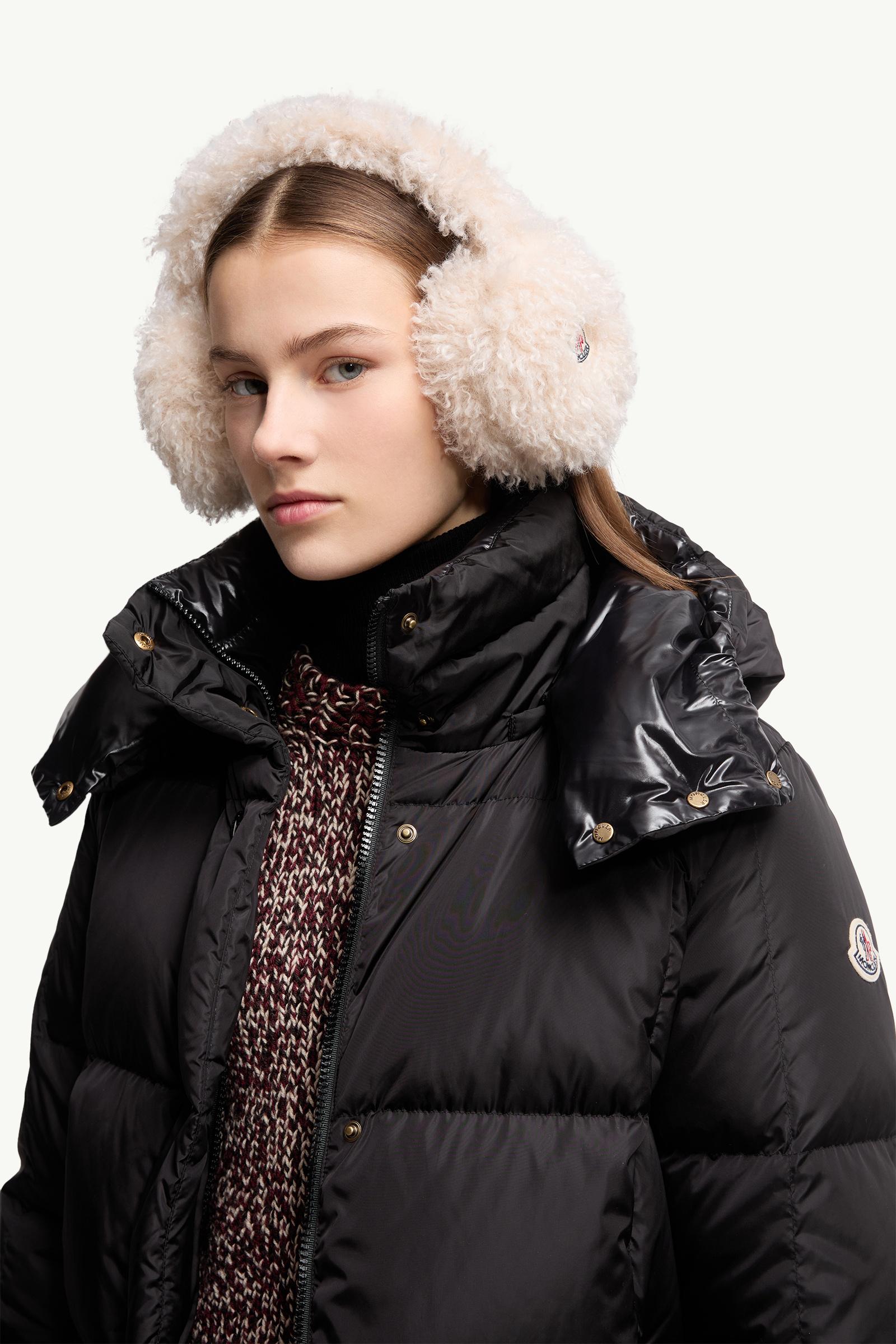 Padded Teddy Ear Muffs Women Light Beige Moncler 1