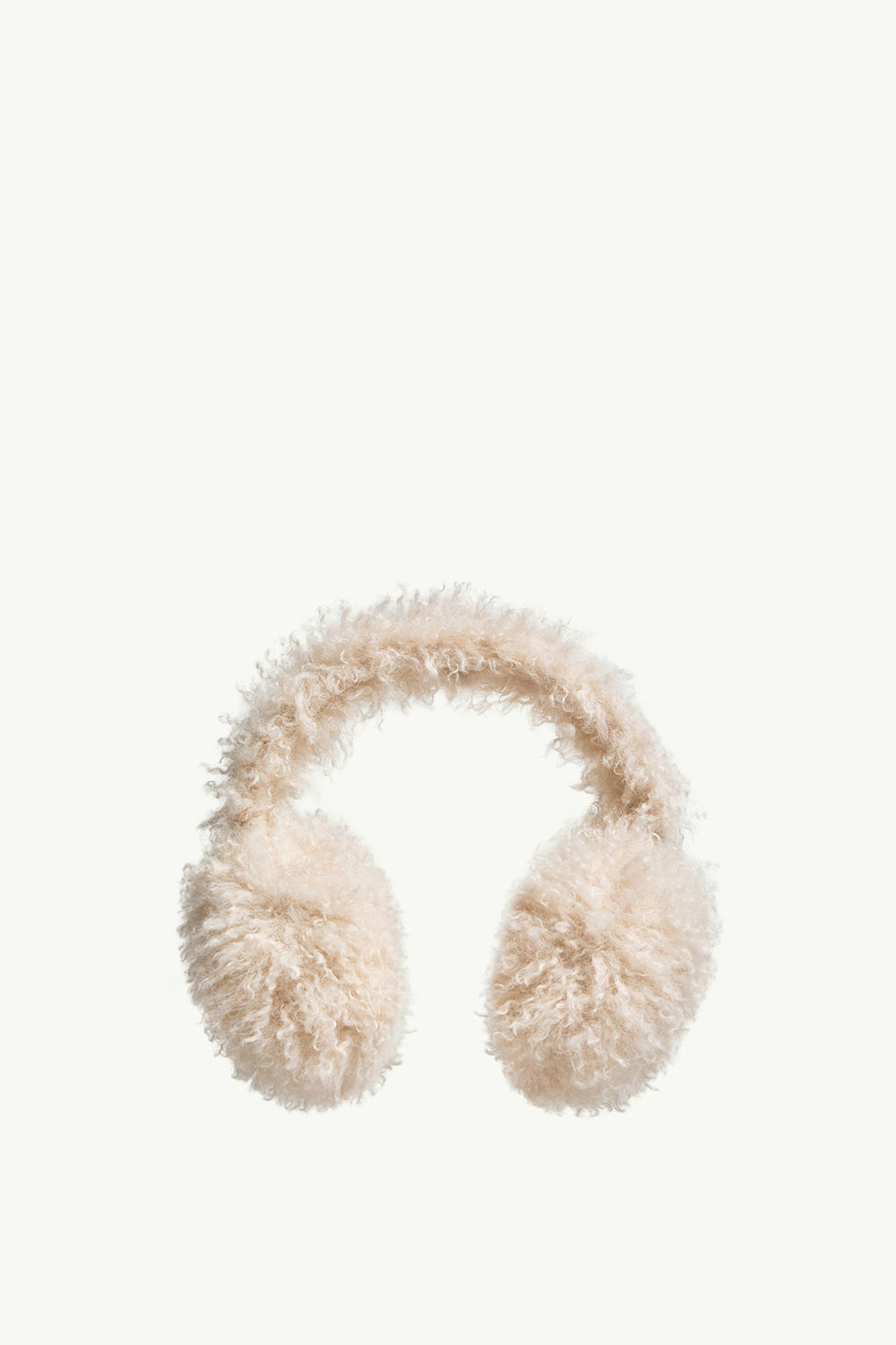 Padded Teddy Ear Muffs Women Light Beige Moncler 0