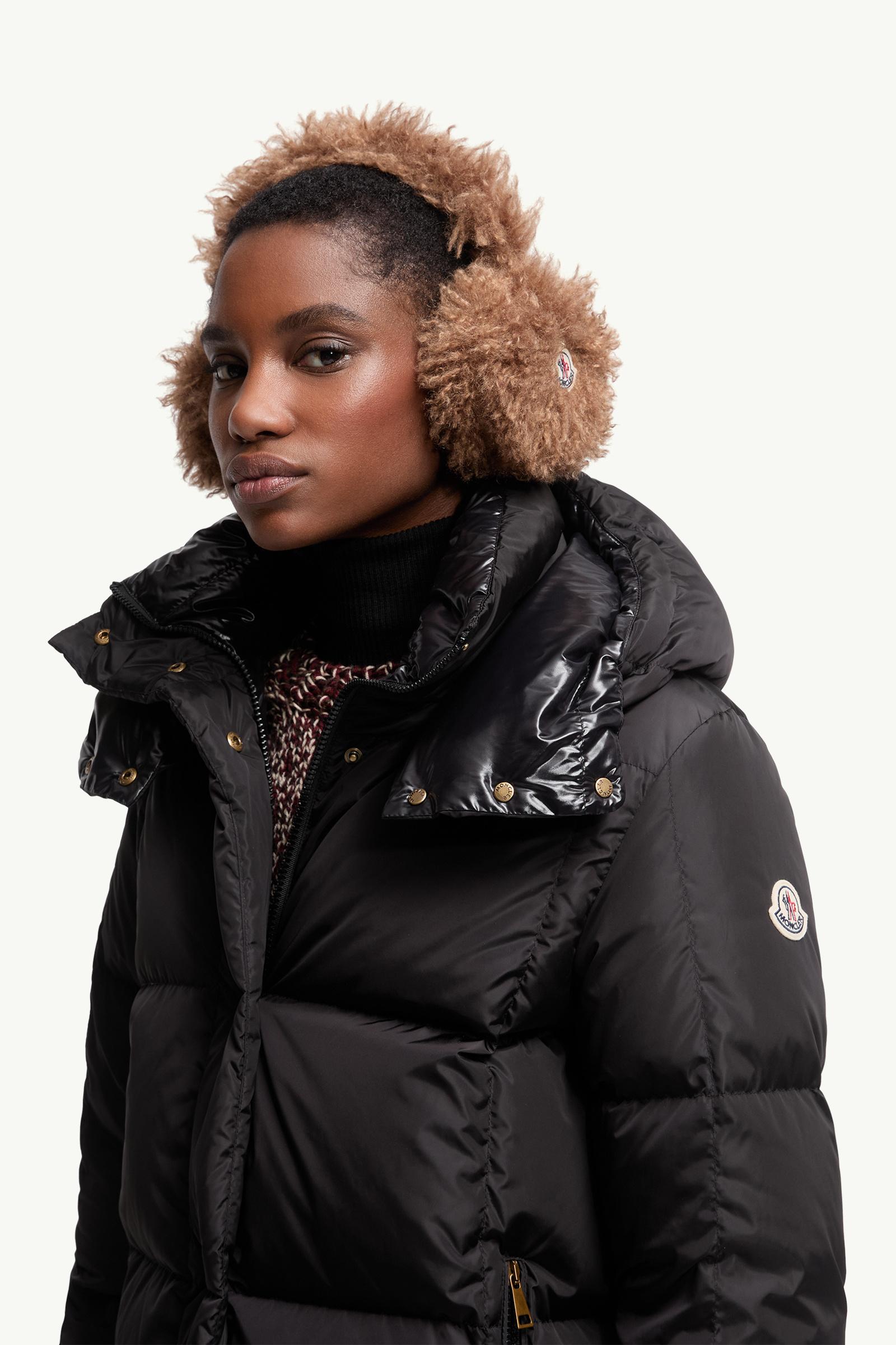 Padded Teddy Ear Muffs Women Brown Moncler 1