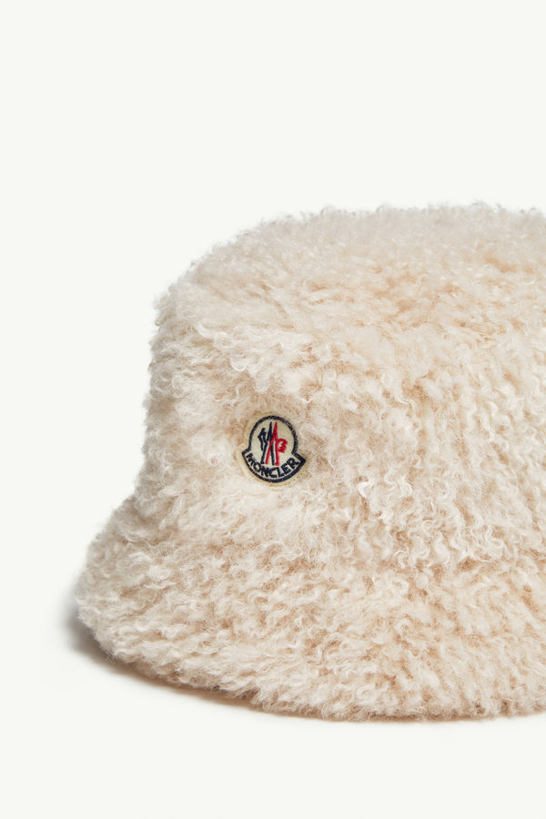Teddy Bucket Hat Women Light Beige Moncler 2