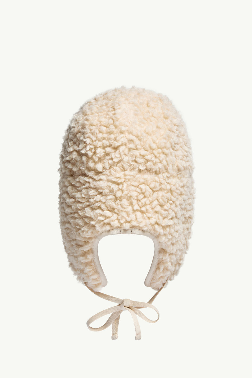 Chapeau en teddy avec rabats pour les oreilles Femmes Blanc Ivoire Moncler 3