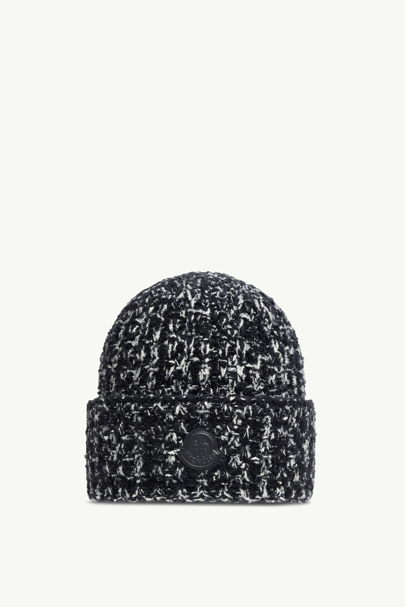 Berretto in misto lana e cotone Donna Nero Moncler 0