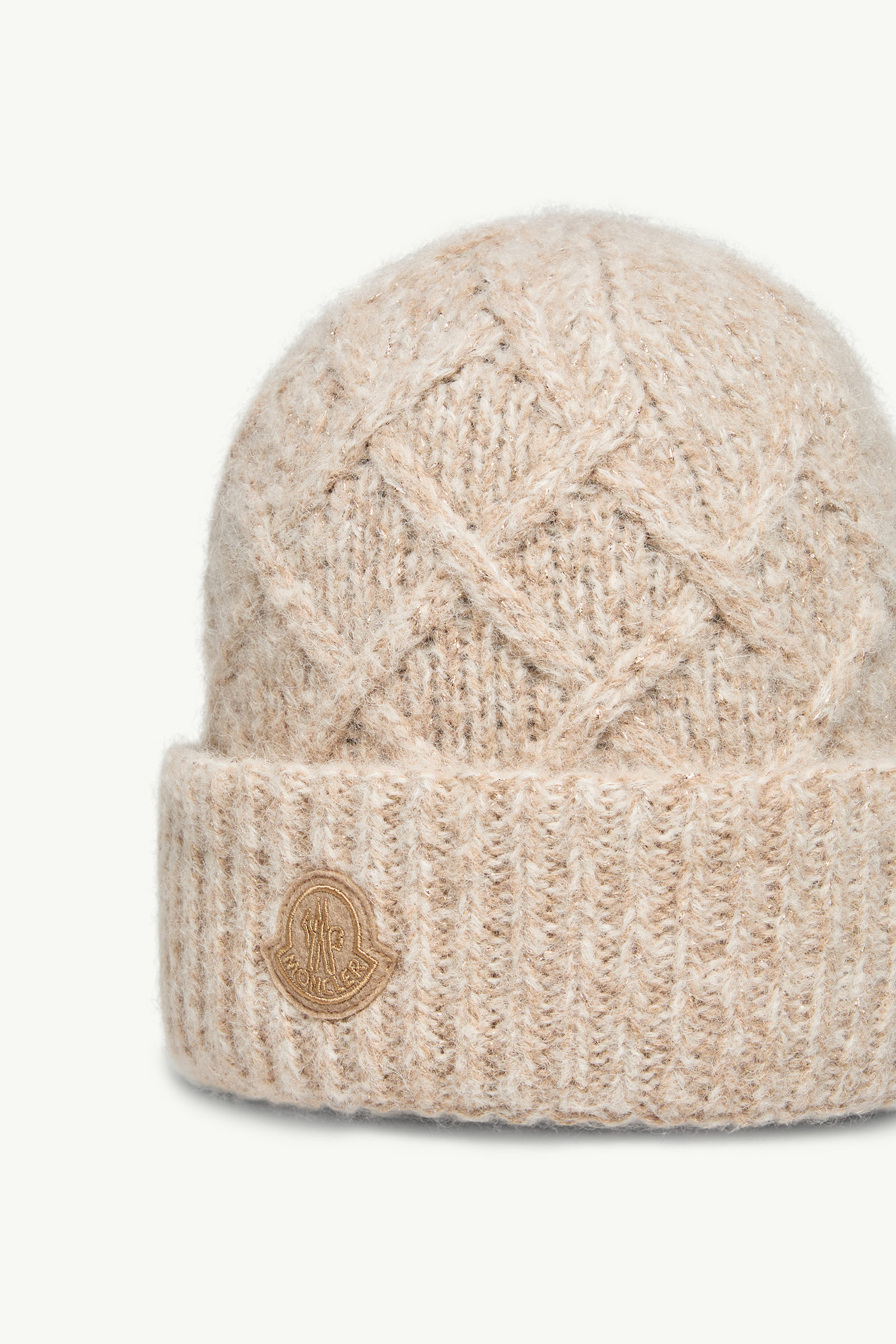 Alpaca Blend Beanie Women Beige Moncler 2