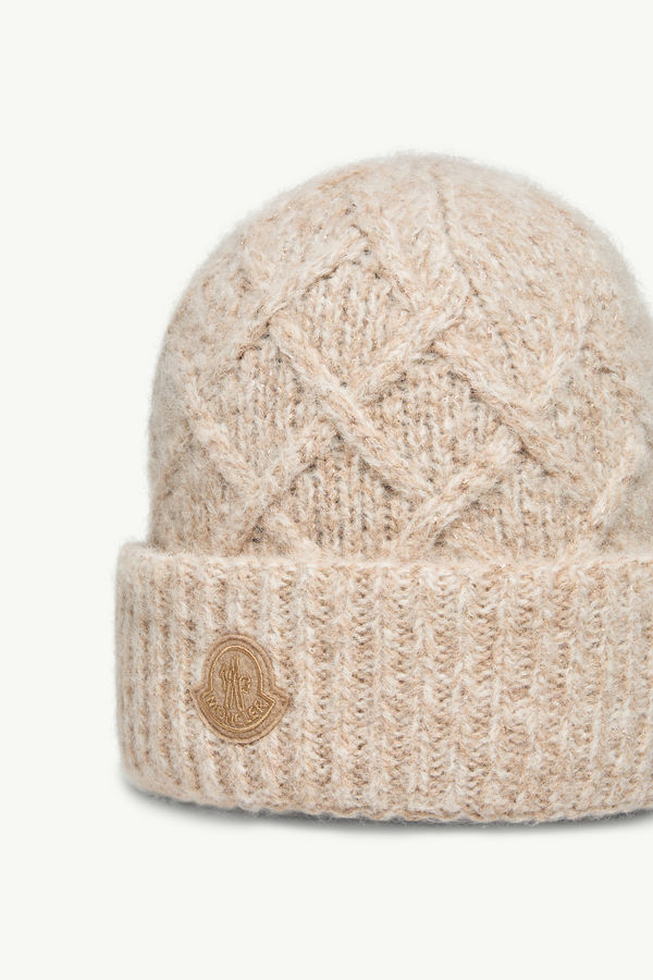 Beaniemütze aus einer Alpaka-Mischung Damen Beige Moncler 2