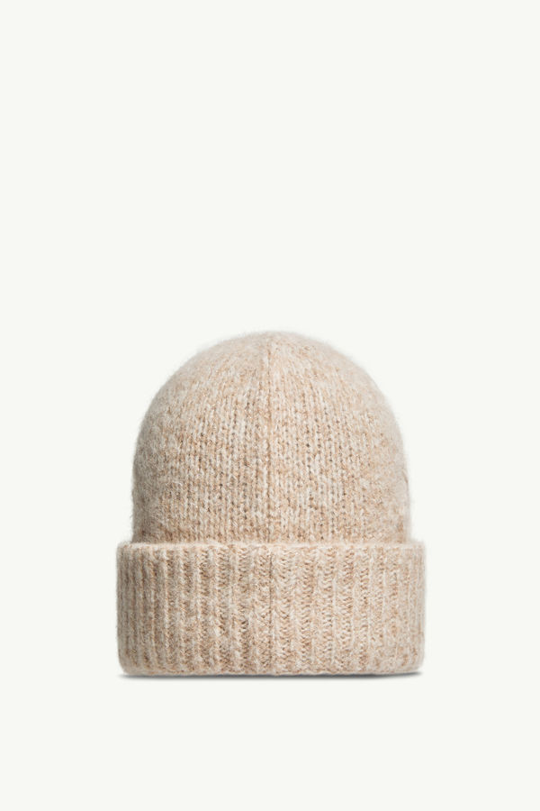 Beaniemütze aus einer Alpaka-Mischung Damen Beige Moncler 3