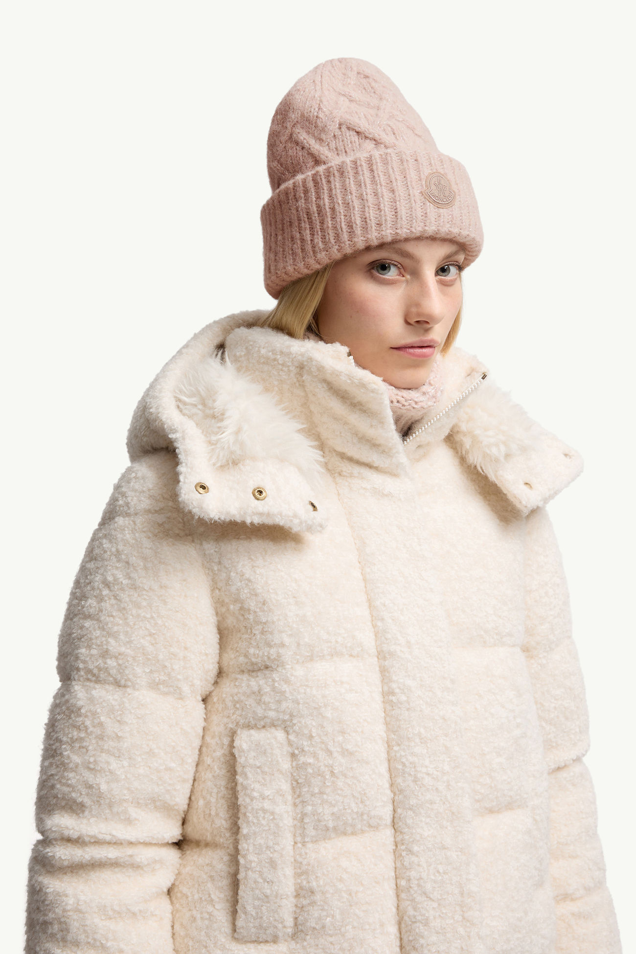 ニットキャップ レディース ローズピンク Moncler 1