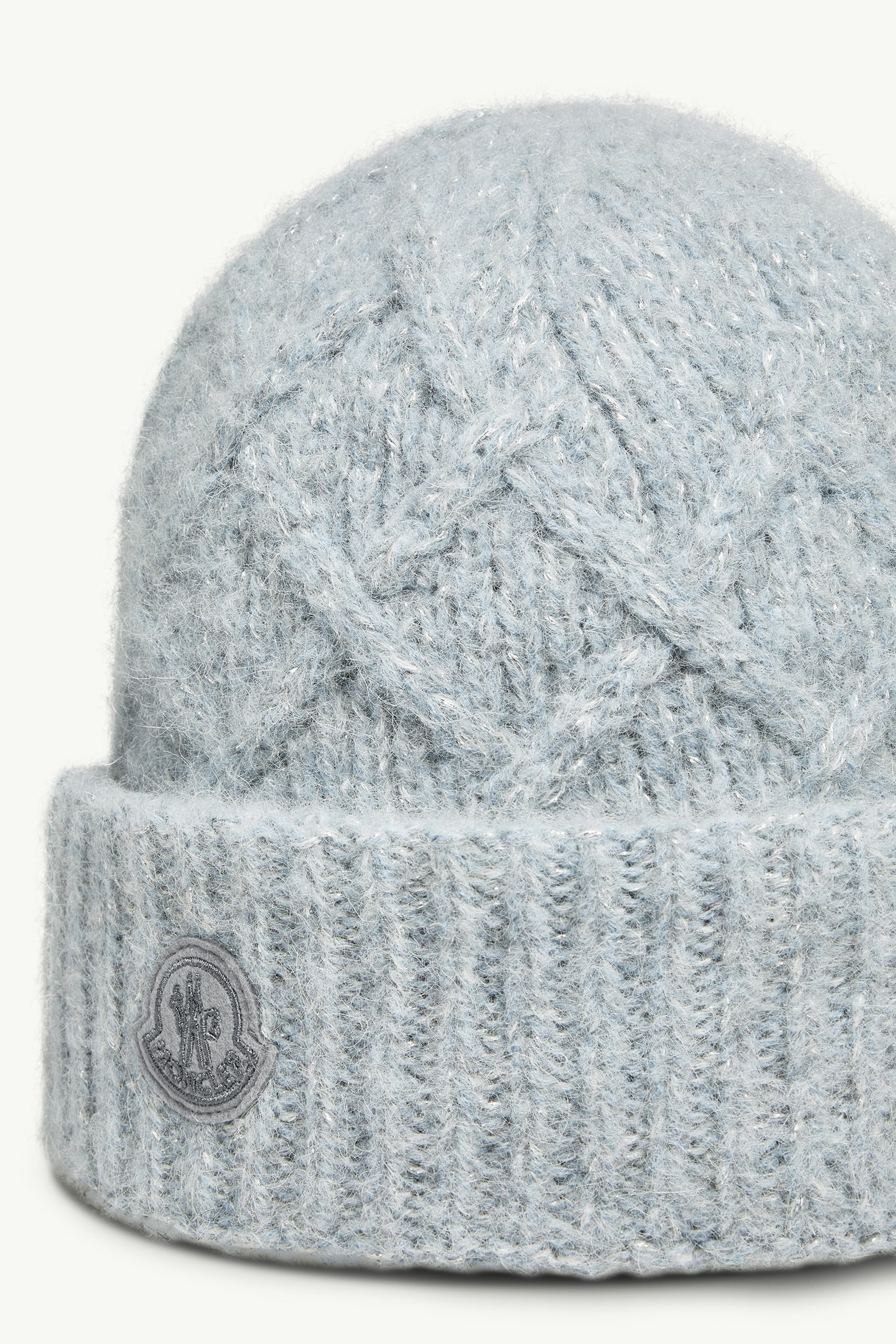 Alpaca Blend Beanie Women Light Blue Moncler 2