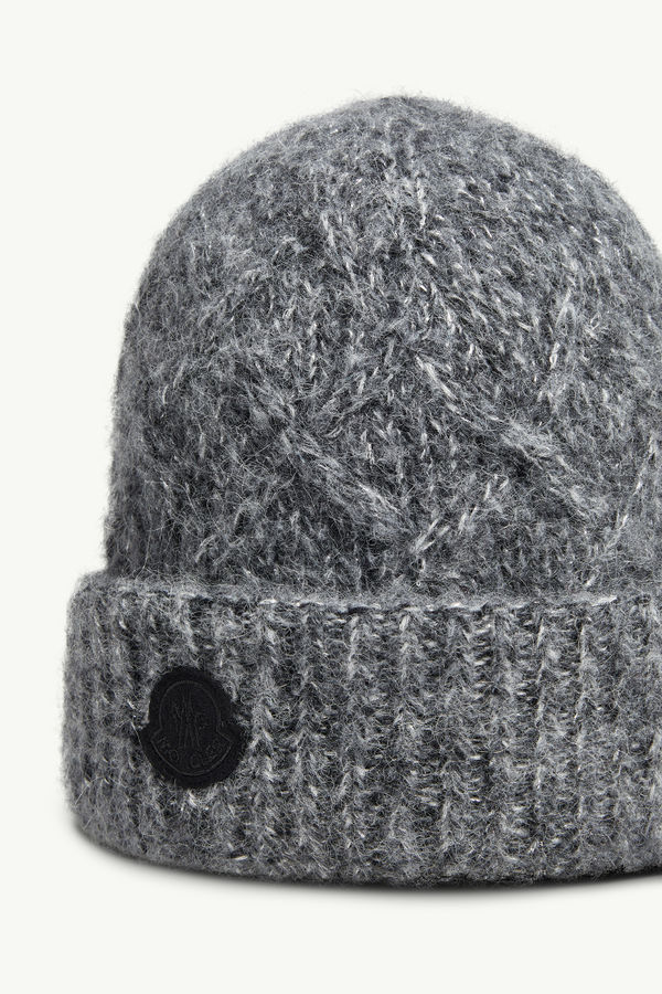 Alpaca Blend Beanie Women Black Moncler 2