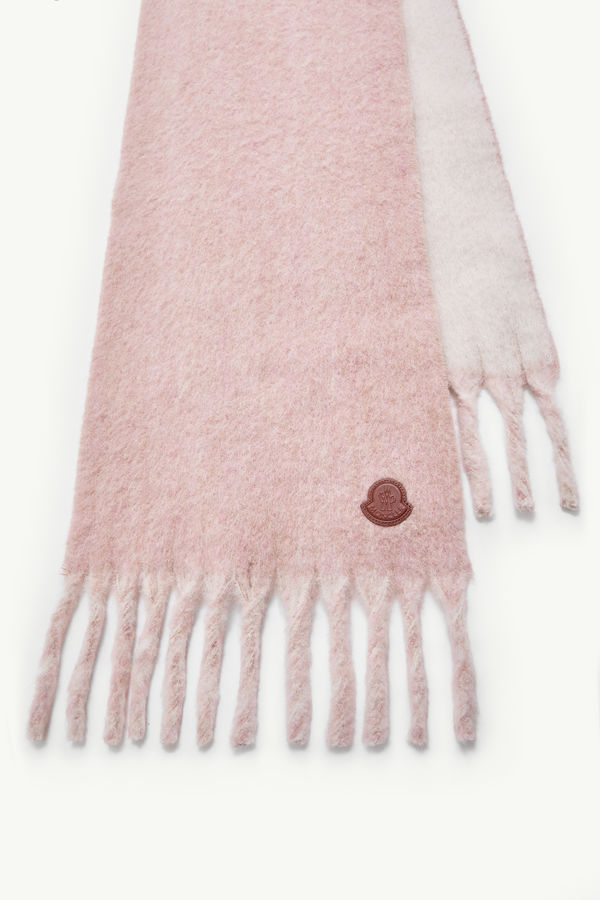 Wool & Alpaca Blend Scarf Women Pink Moncler 2