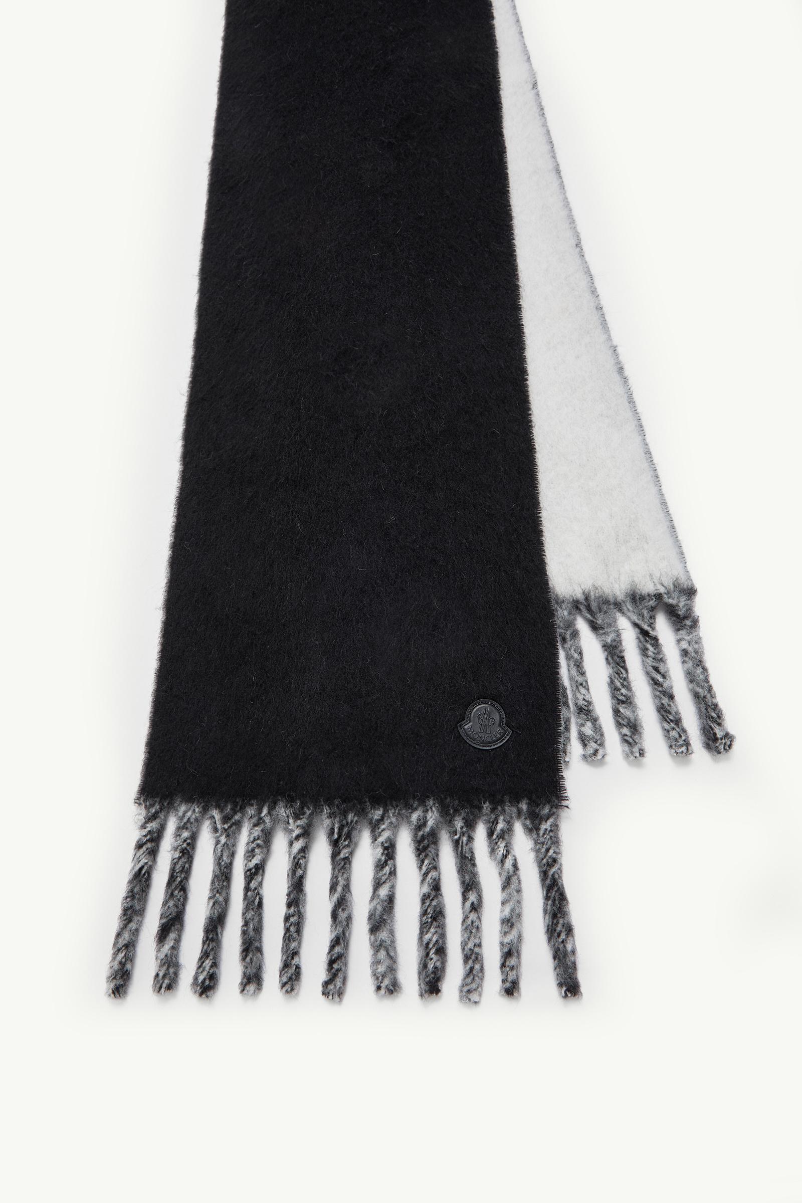 Black Wool & Alpaca Blend Scarf - Scarves & Gloves for Women