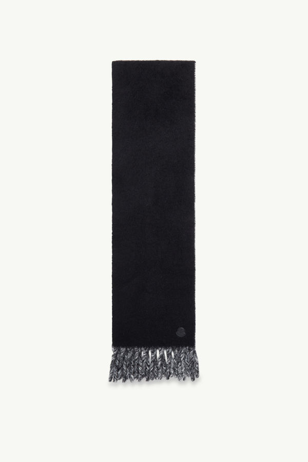 Schal aus Woll-Alpaka-Mischung Damen Schwarz Moncler 0