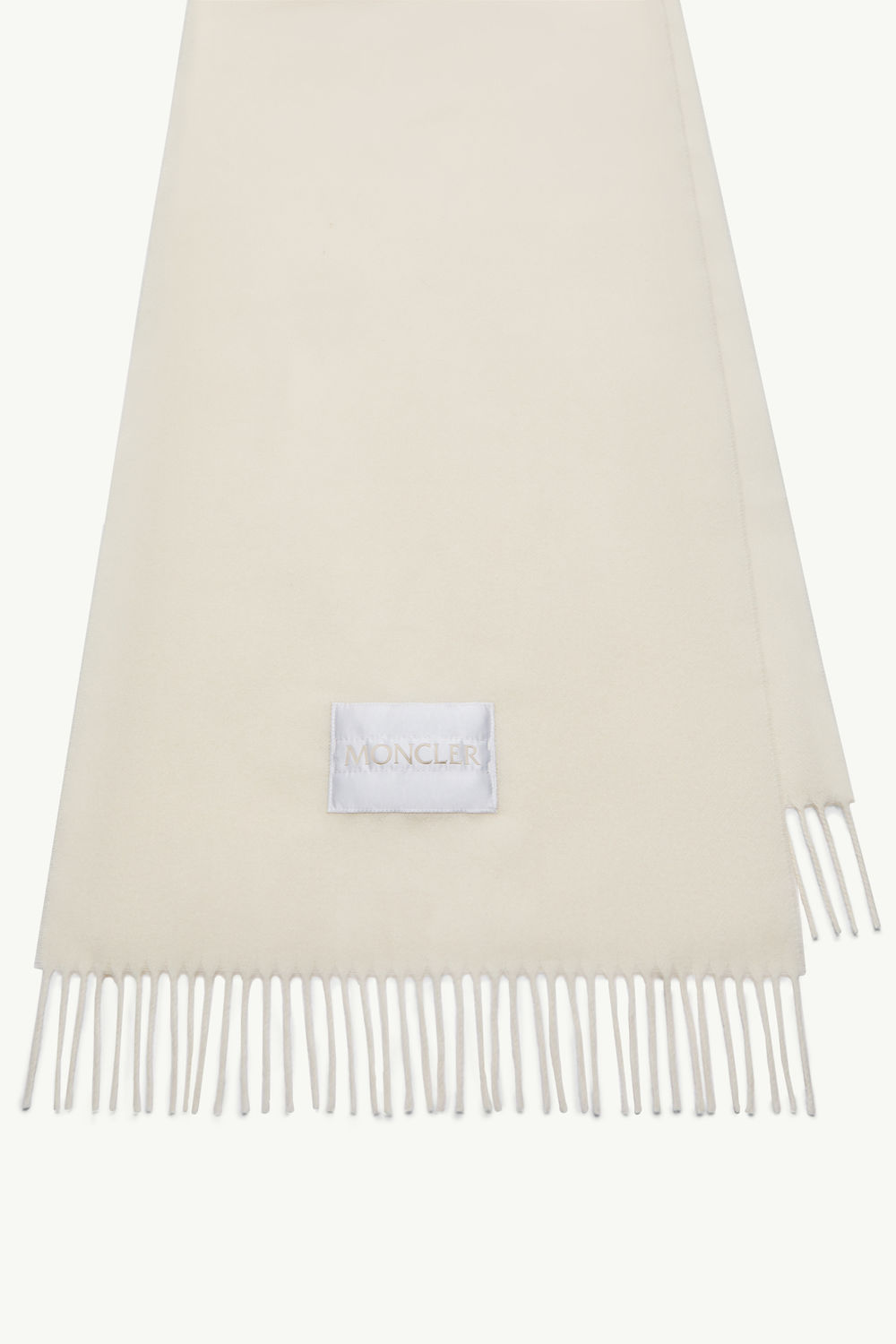 Wool Felt Scarf Women White Moncler 2