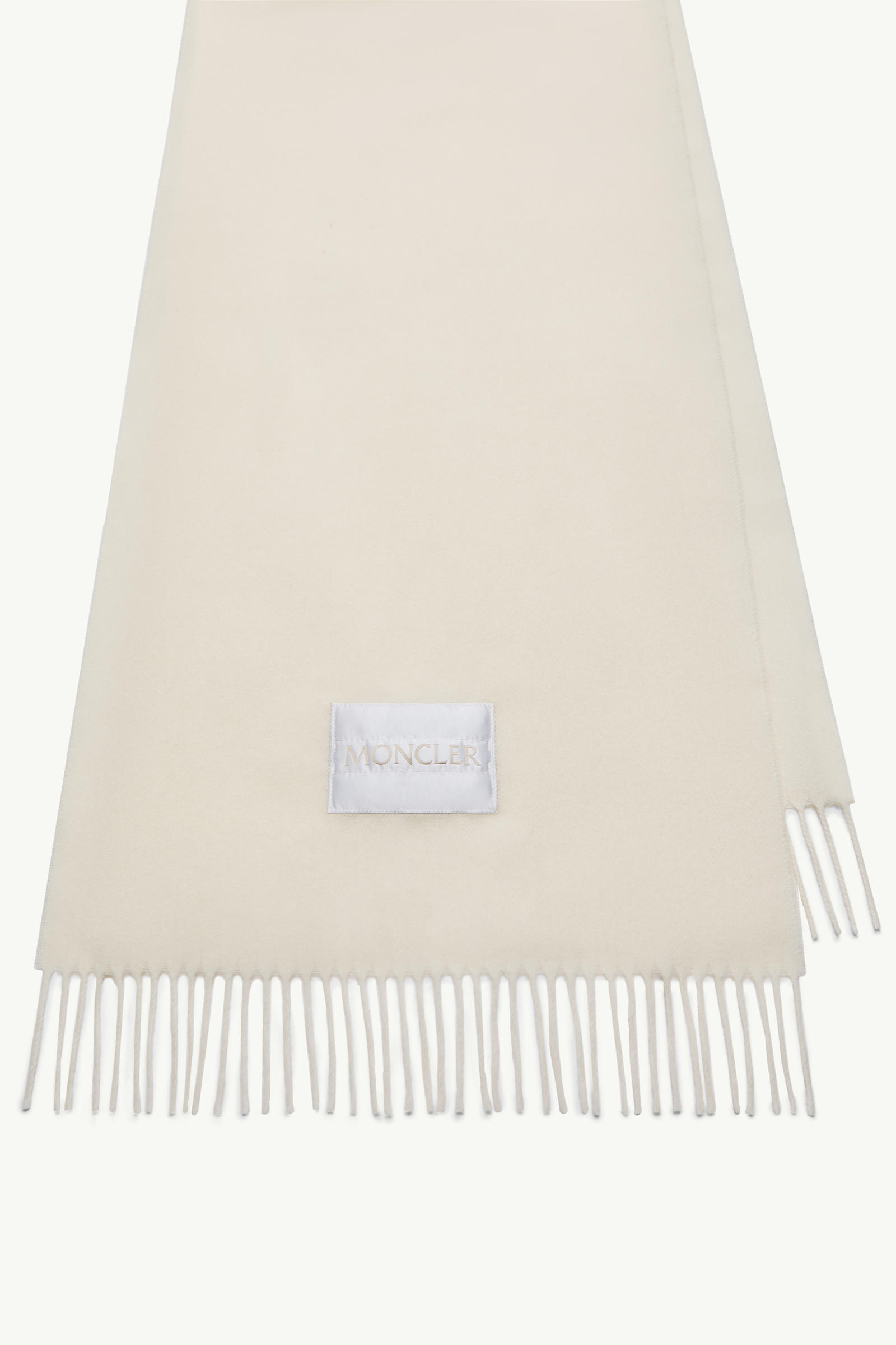 Wool Felt Scarf Women White Moncler 2