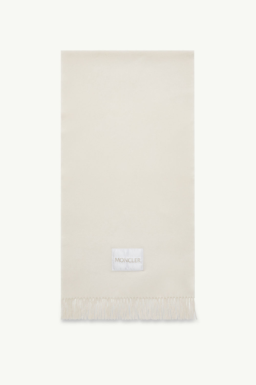 Wool Felt Scarf Women White Moncler 0