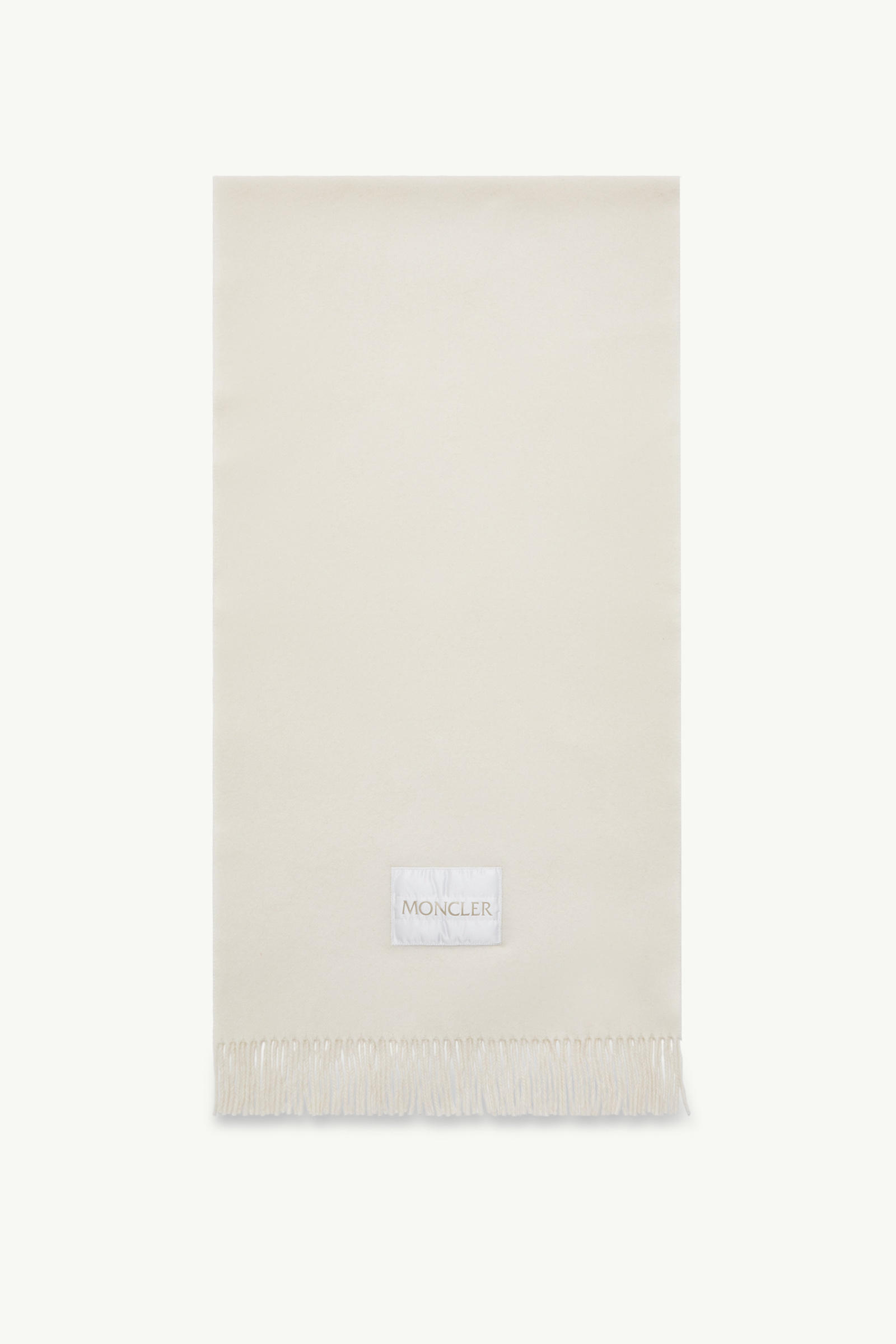 Wool Felt Scarf Women White Moncler 0