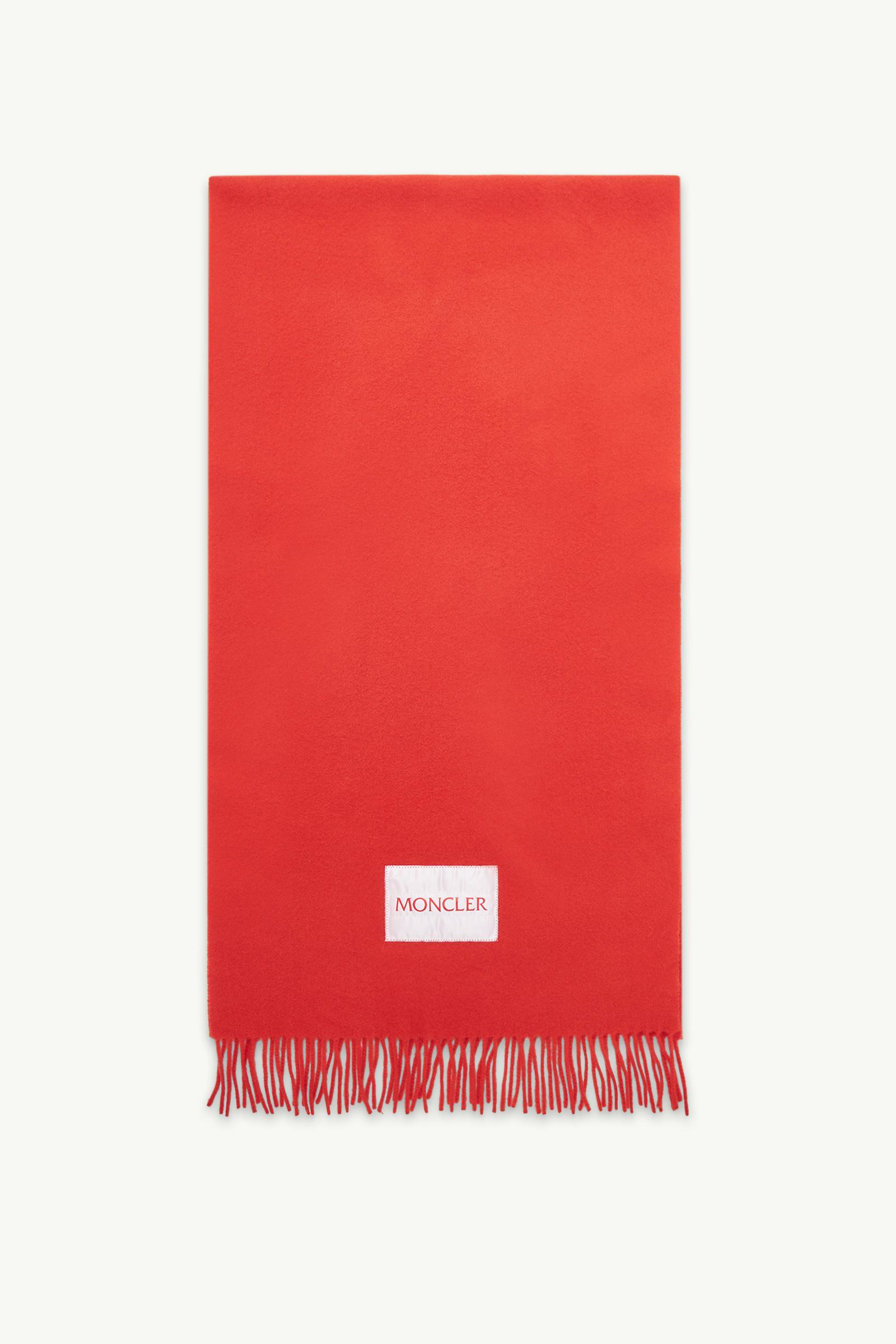 Orange Wool Felt Scarf - Scarves & Gloves for Women | Moncler US