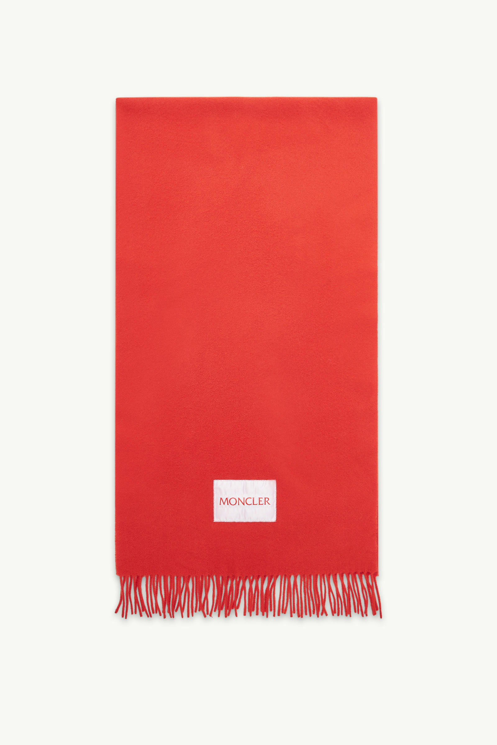 Wool Felt Scarf Women Orange Moncler 0
