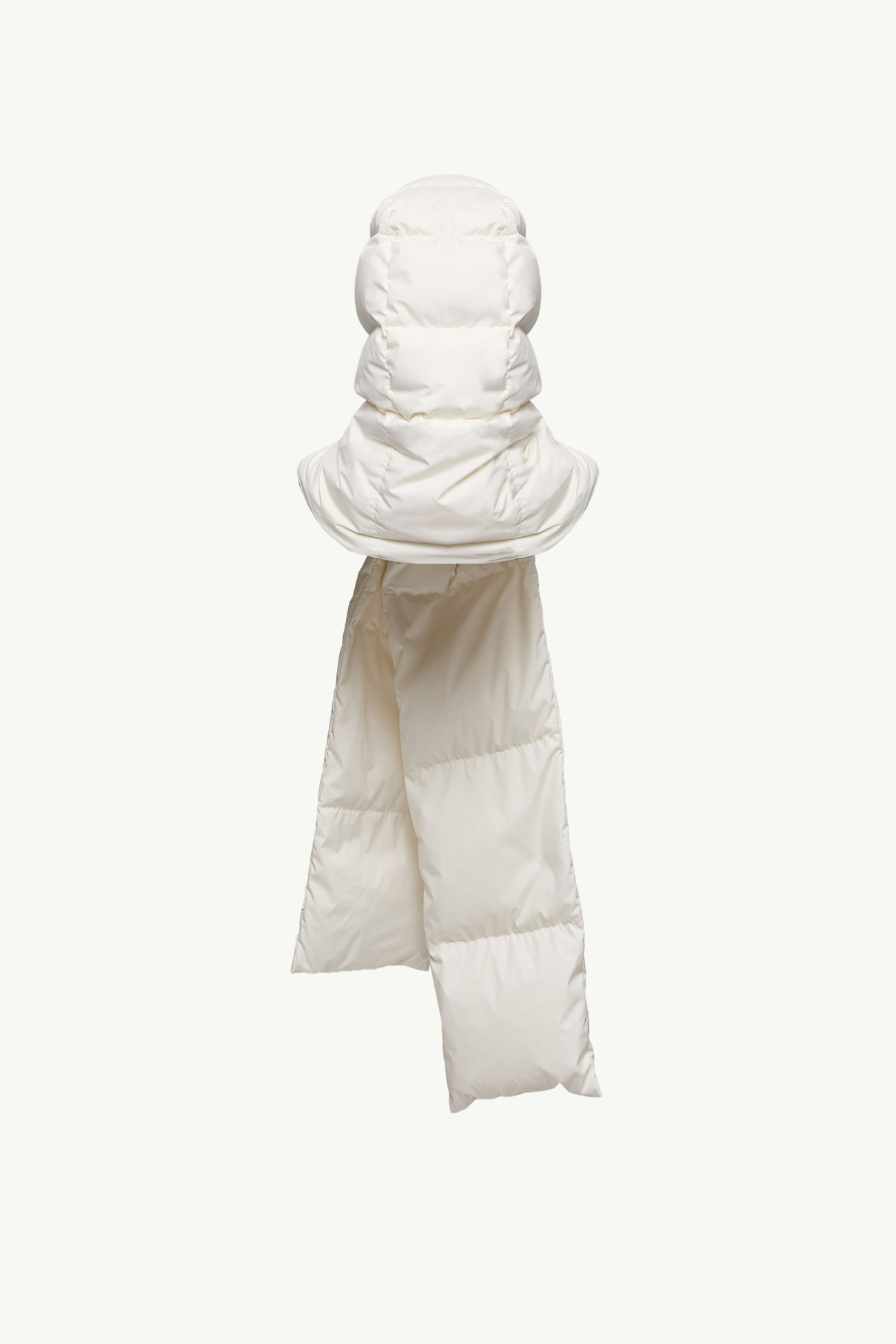 Sciarpa Imbottita con Cappuccio Gender Neutral Bianco Avorio Moncler 4