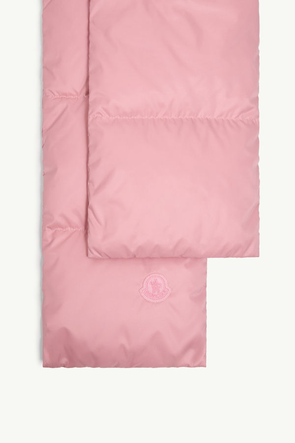 Hooded Down Scarf Women Pink Moncler 2