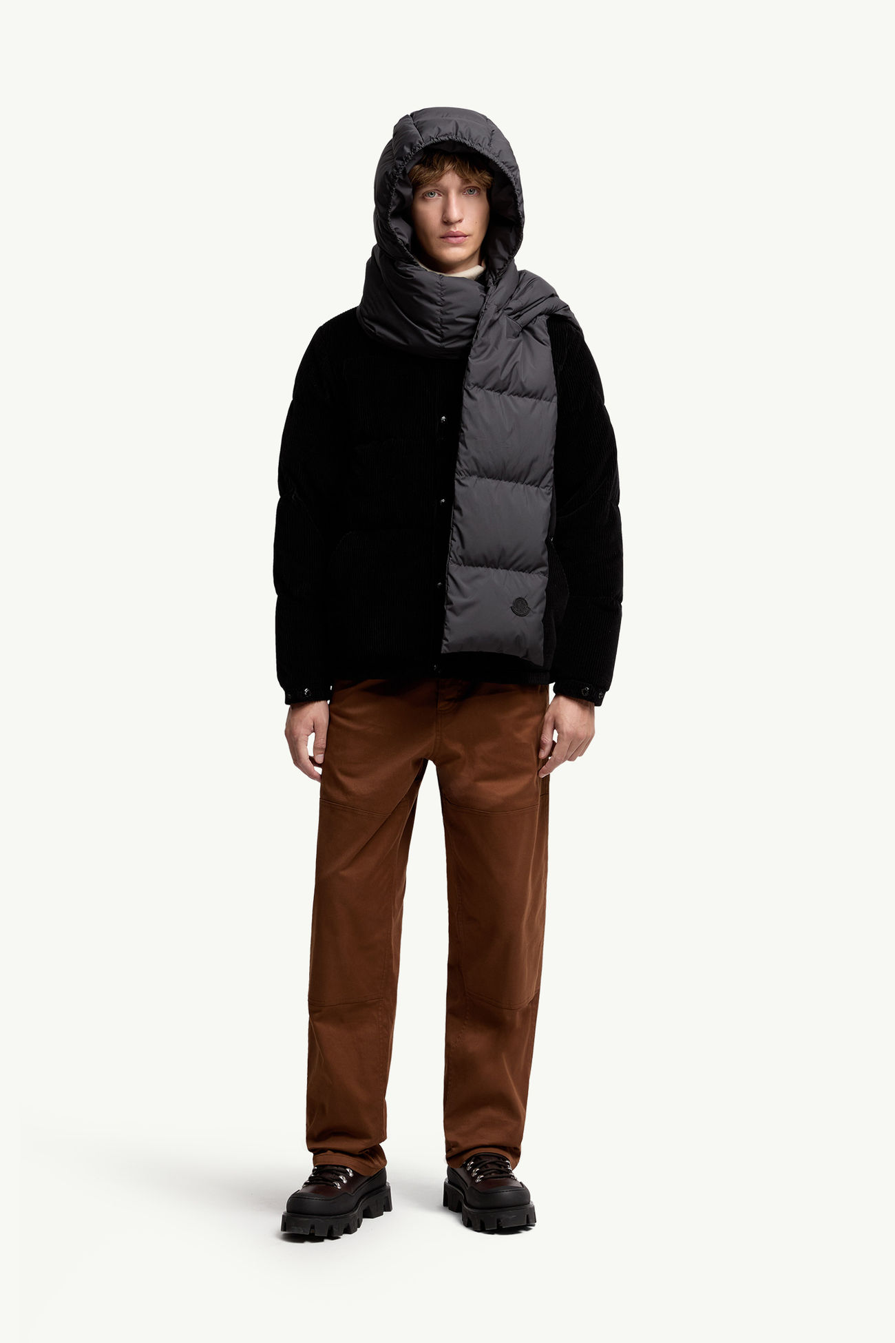 連帽羽絨圍巾 中性 黑色 Moncler 2