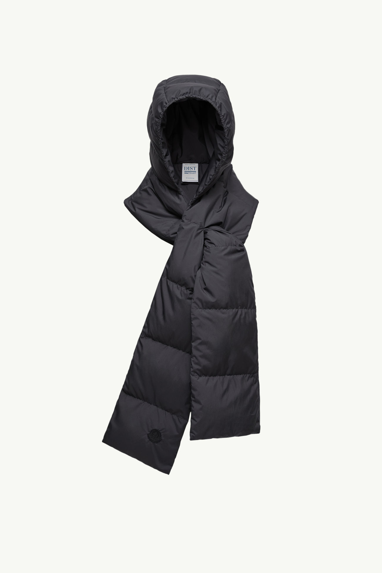 連帽羽絨圍巾 中性 黑色 Moncler 0
