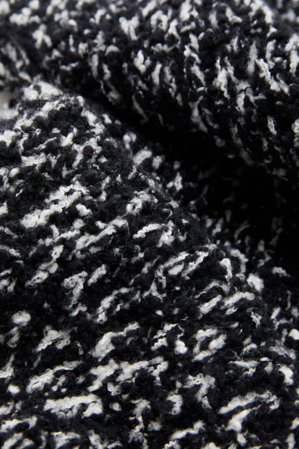 Fringe-Trim Wool Blend Scarf Women Black Moncler 3