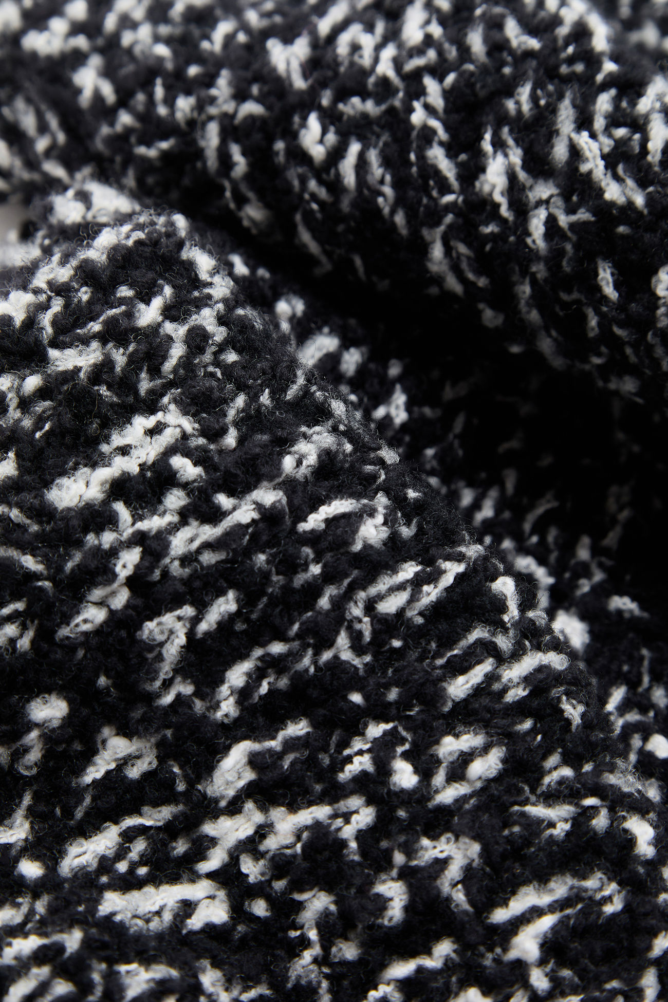 Sciarpa in misto lana con orlo con frange Donna Nero Moncler 3