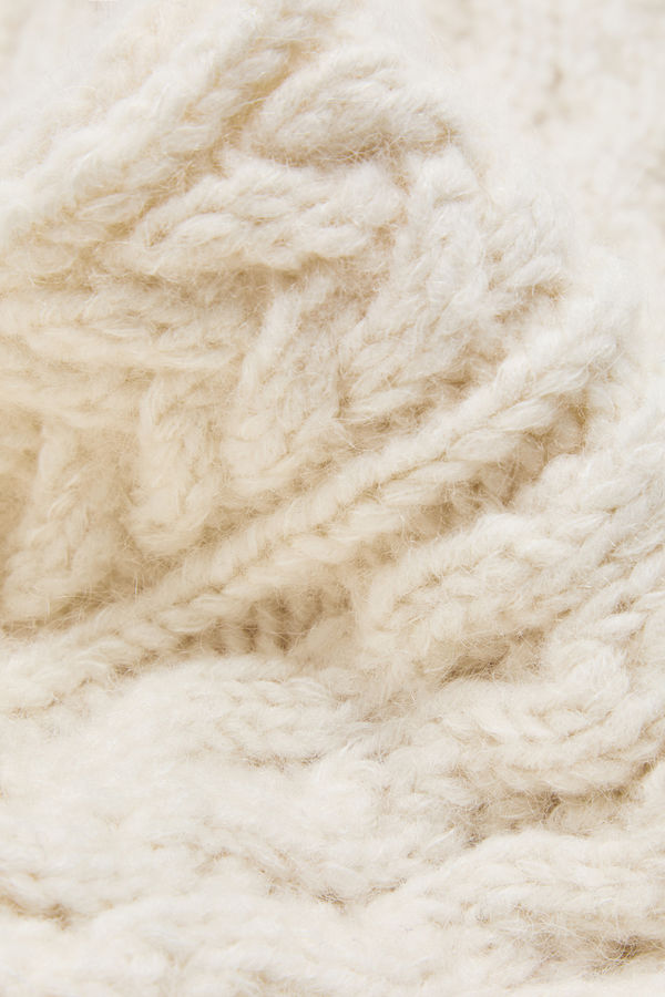 Écharpe en tricot Femmes Blanc Ivoire Moncler 3