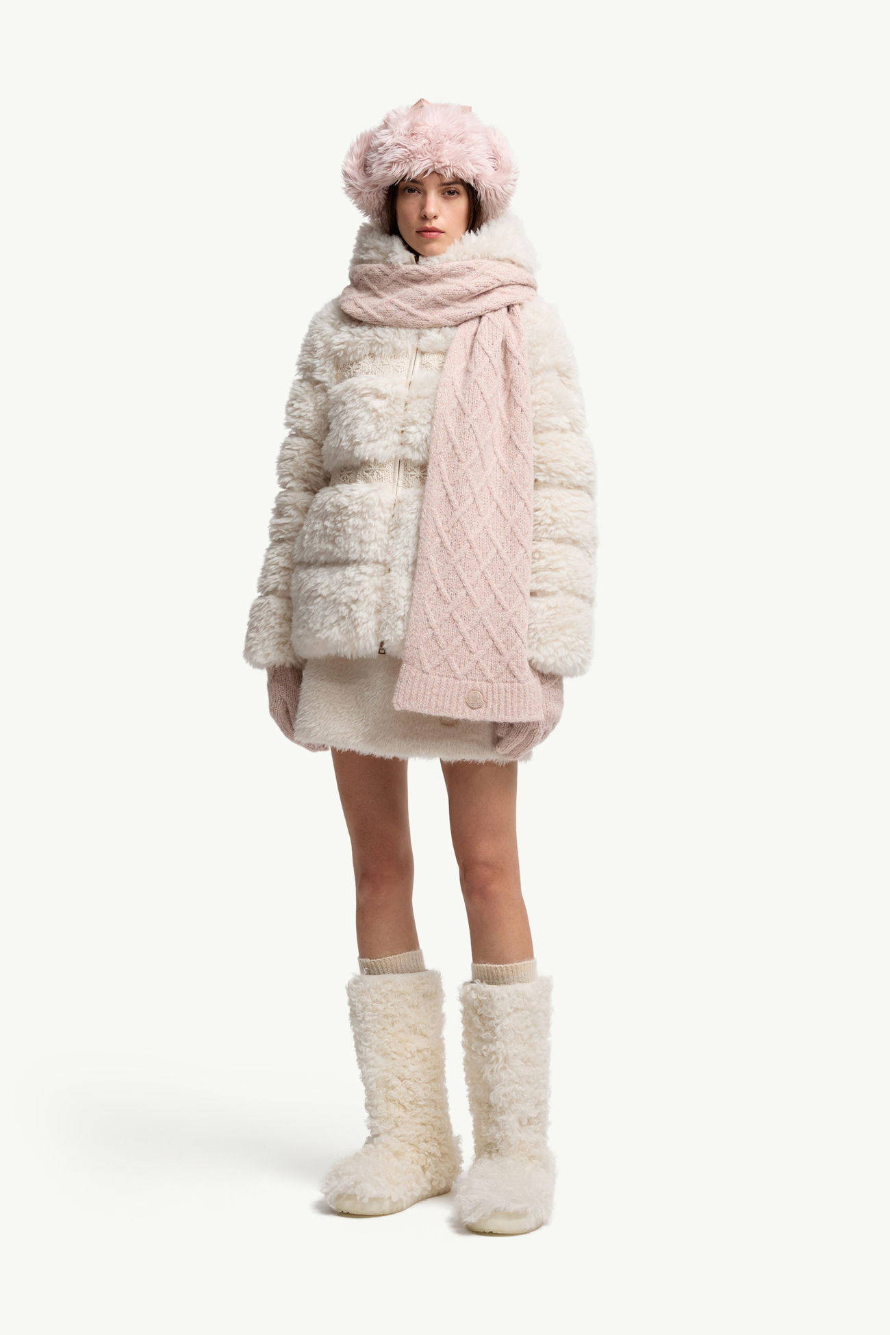 スカーフ レディース ローズピンク Moncler 1