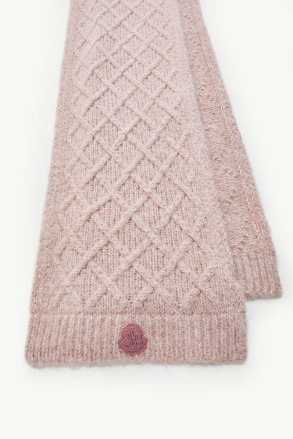 Alpaca Blend Scarf Women Rose Pink Moncler 2