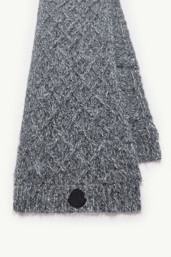 Alpaca Blend Scarf Women Black Moncler 2