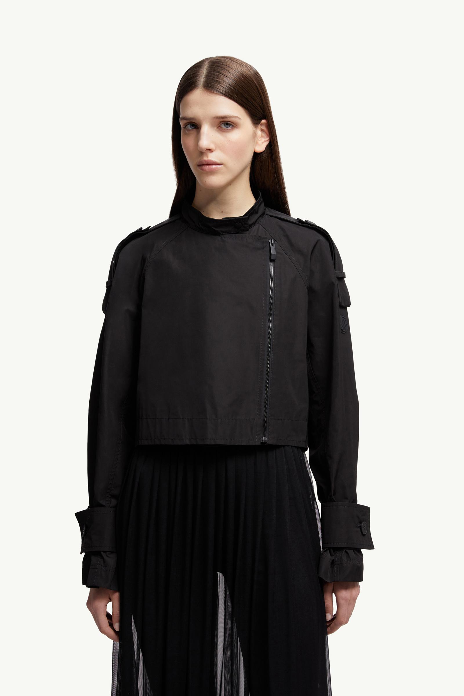 Black Asymmetrical Zipper Jacket - Capes for Women | Moncler US