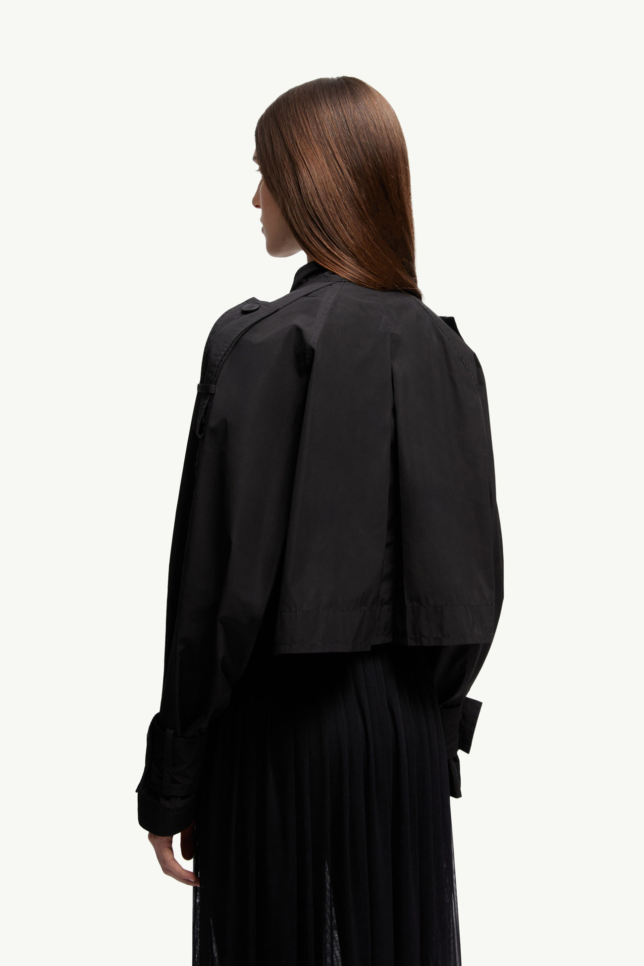 Asymmetrical Zipper Jacket Women Black Moncler 4