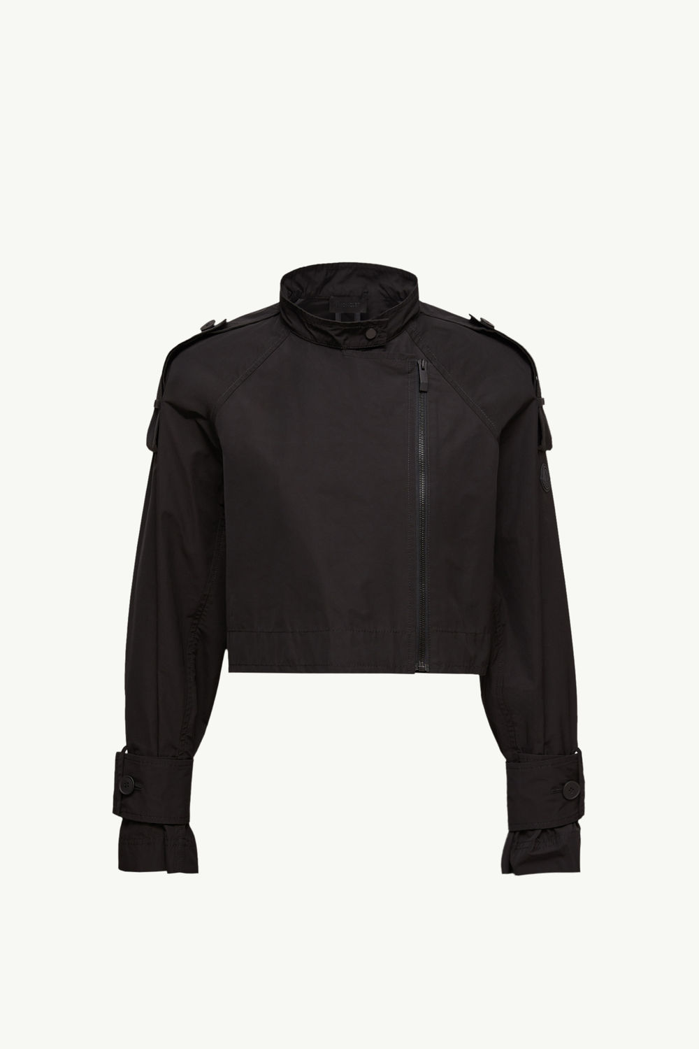 Asymmetrical Zip Jacket Women Black Moncler 2