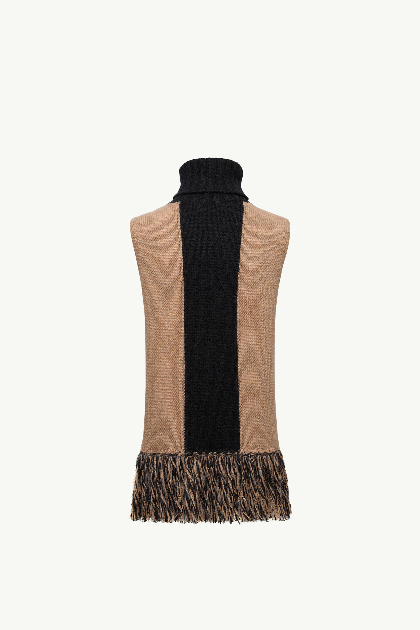 Wool, Cashmere & Mohair Poncho Women Beige Moncler 3