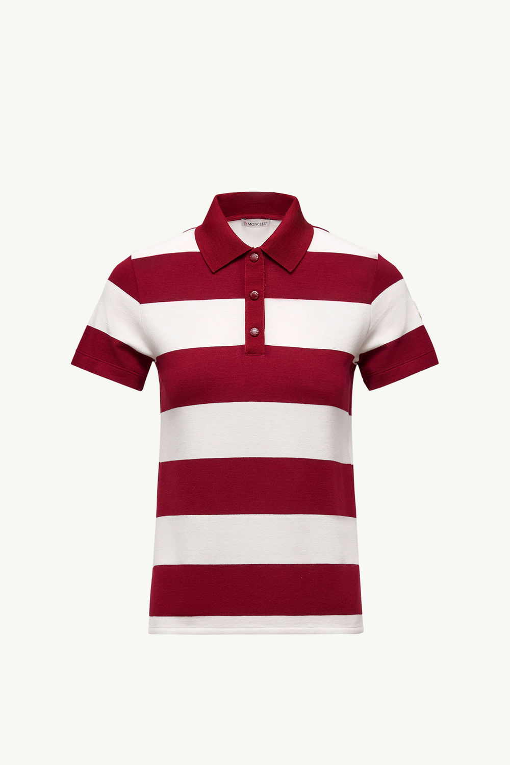 Polo rayé Femmes Blanc & Rouge Moncler 2