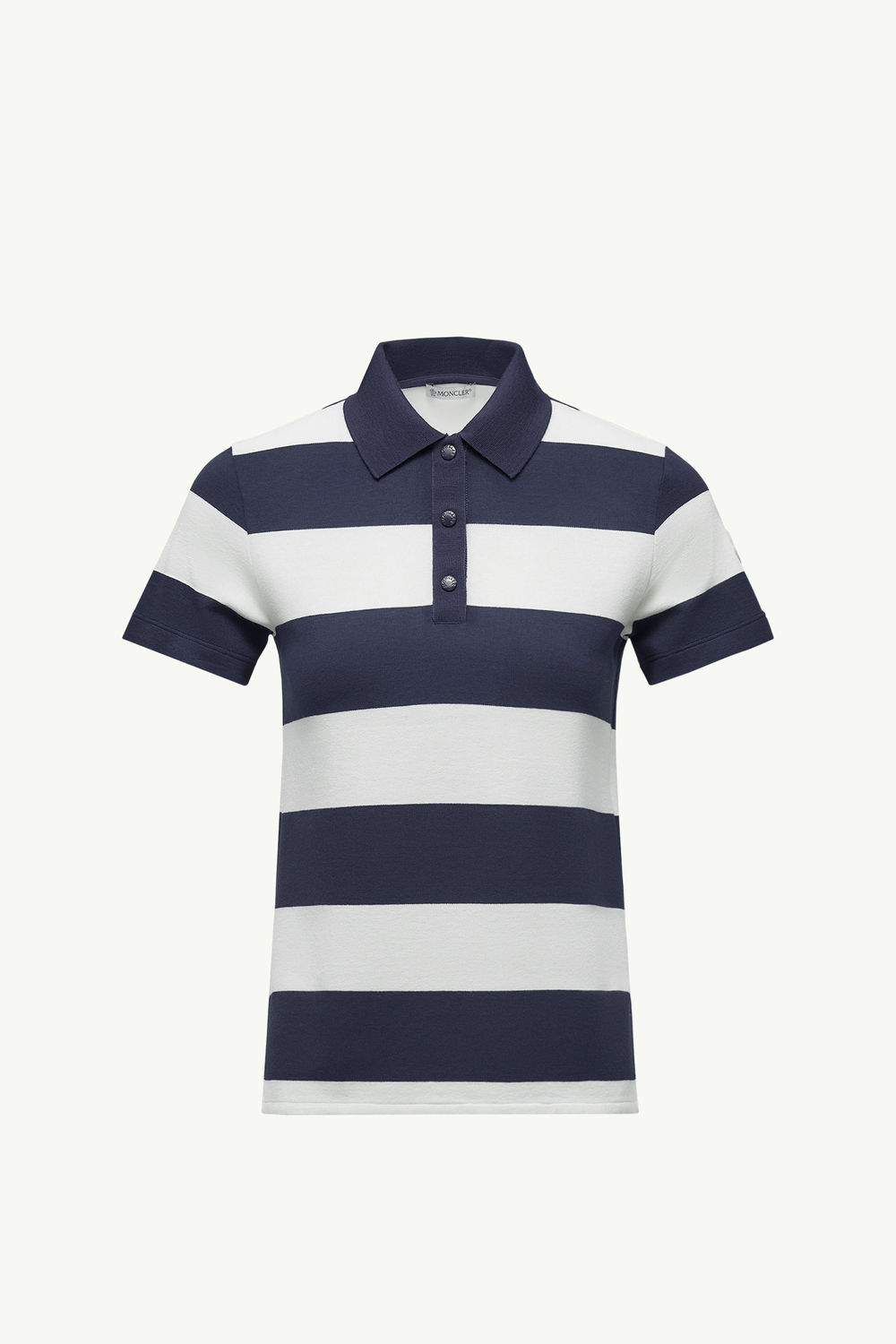 Polo a righe Donna Bianco & Blu Moncler 2