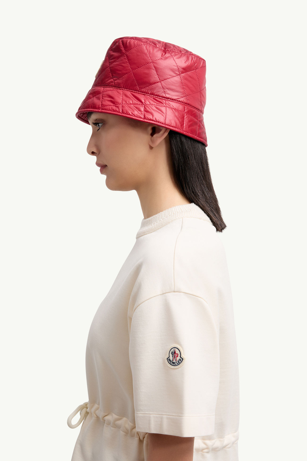 T-shirt en coton ajustable Femmes Blanc Moncler 1