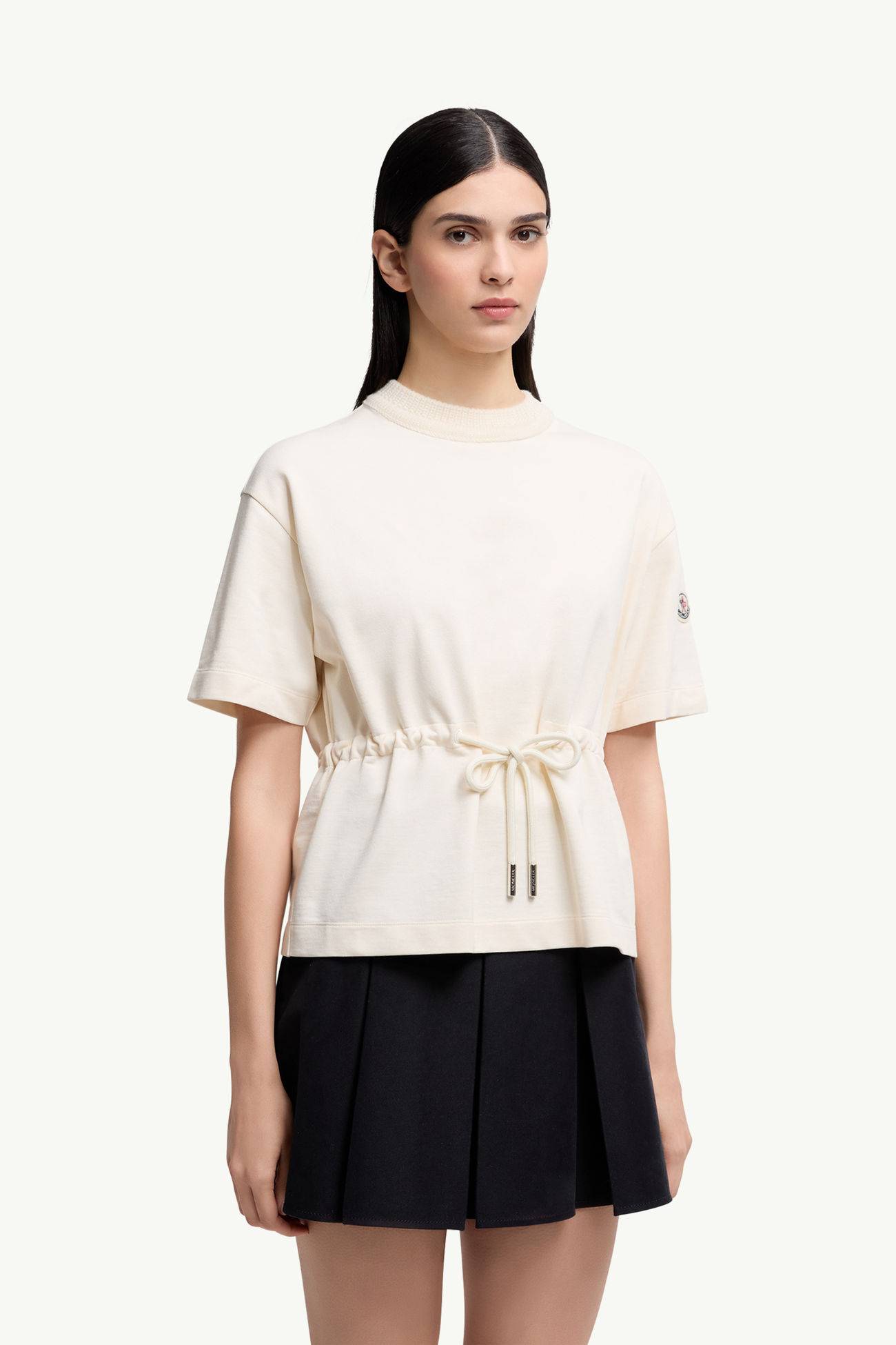 T-shirt regolabile in cotone Donna Bianco Moncler 3