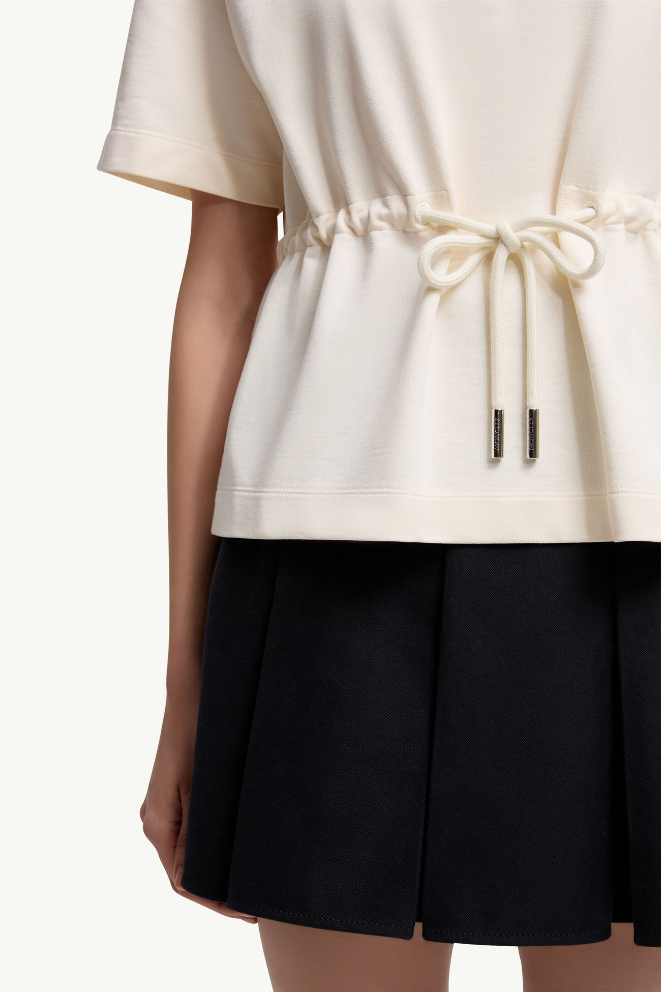 T-shirt regolabile in cotone Donna Bianco Moncler 5