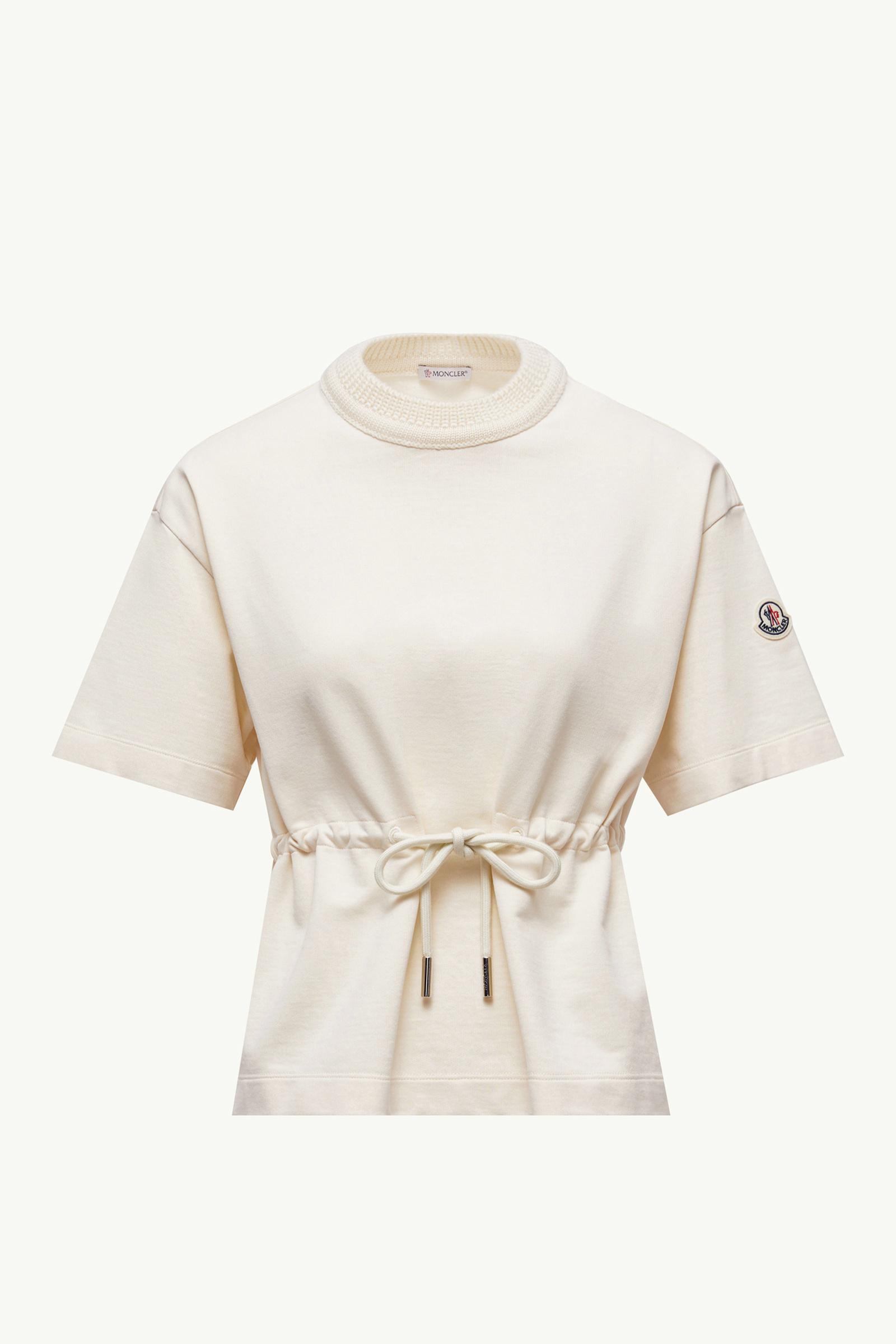 Anpassbares T-Shirt aus Baumwolle Damen Weiß Moncler, 1 of 0