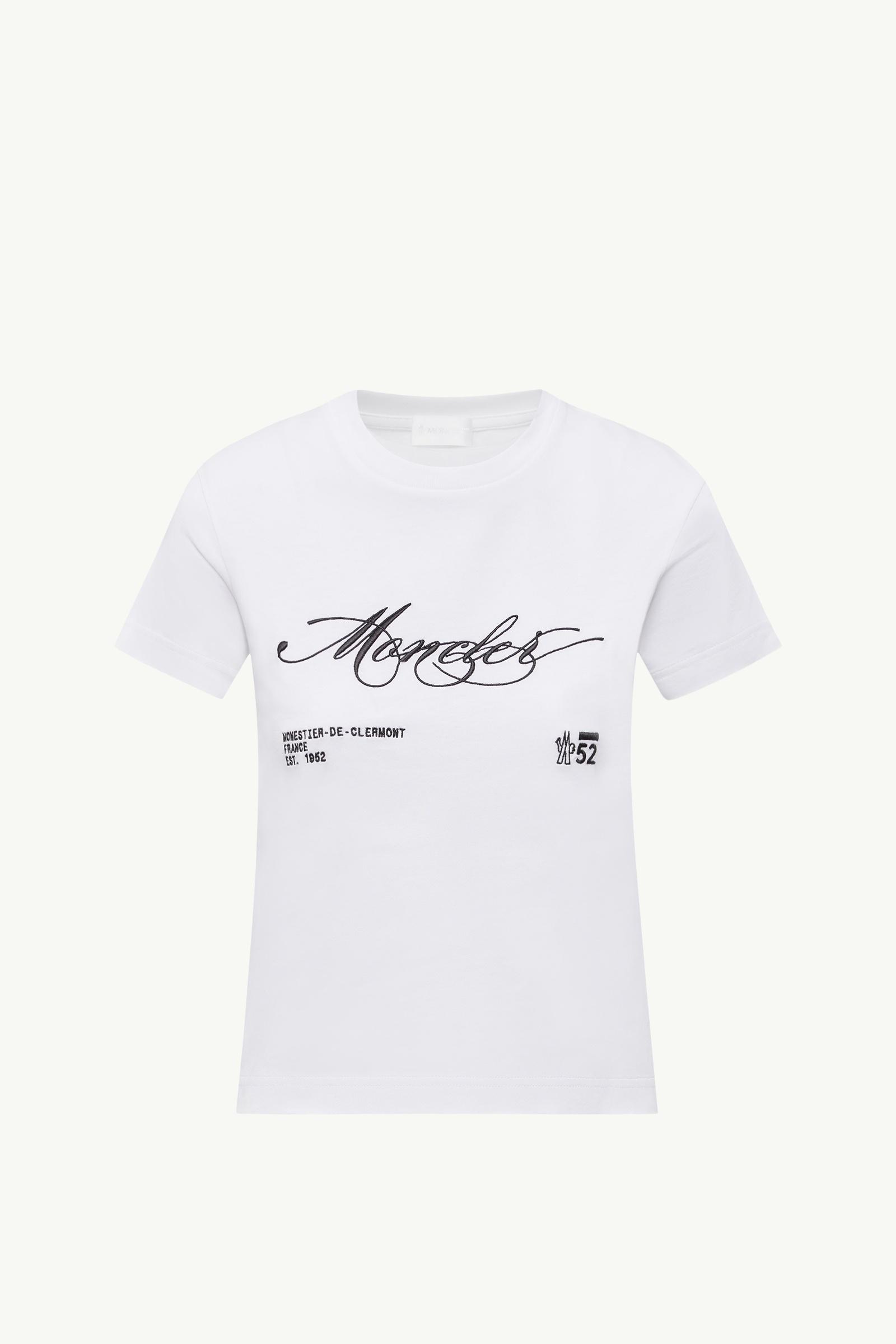 ホワイト MONCLER モンクレール クロップド T ホワイト 14A Tシャツ 