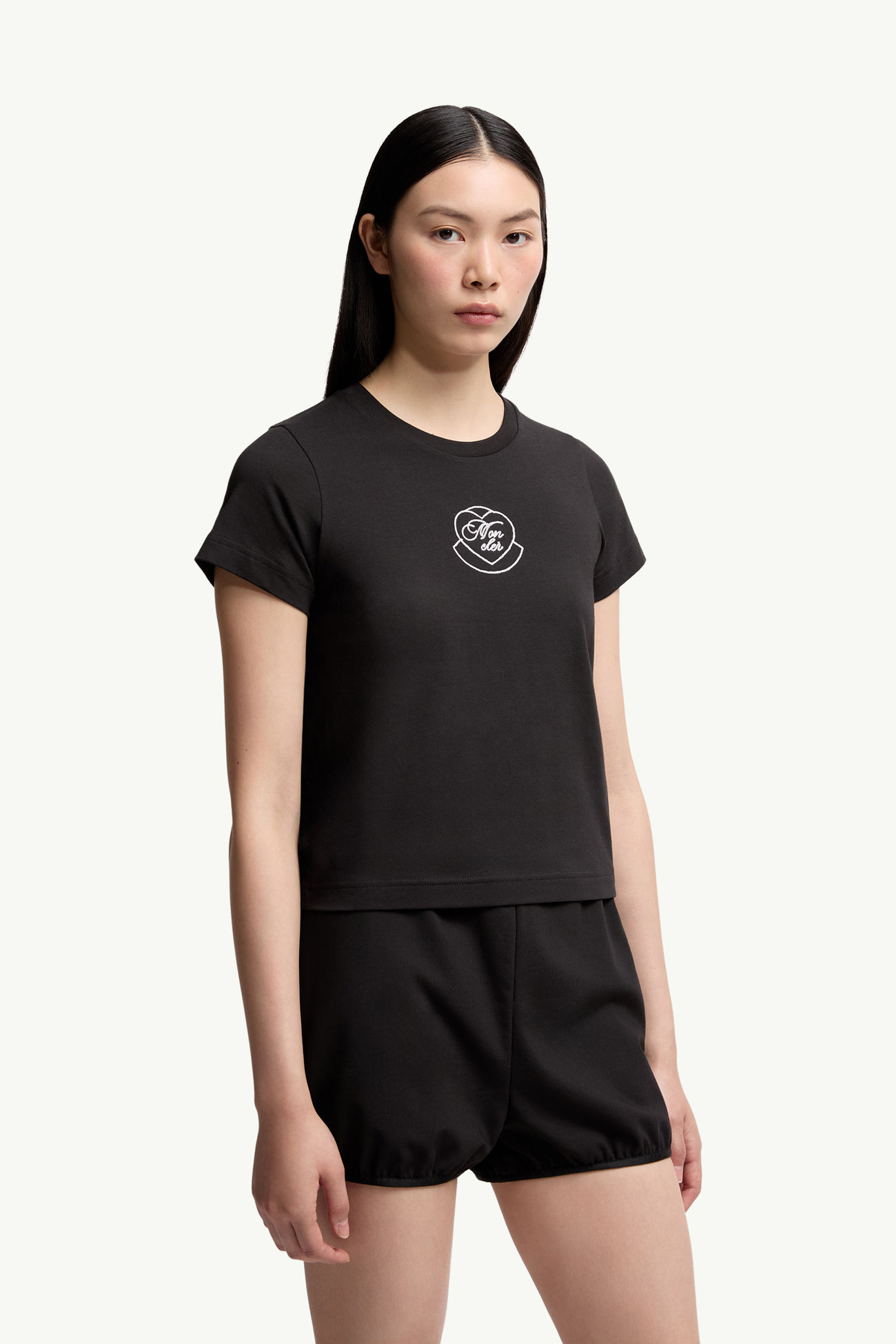 ブラック Tシャツ : トップ＆Tシャツ 向けの レディース | モンクレール