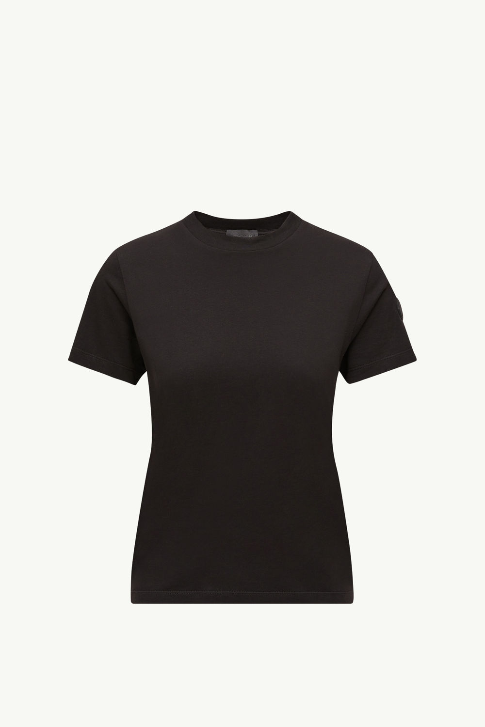 T-Shirt en coton plissé au dos Femmes Noir Moncler 2