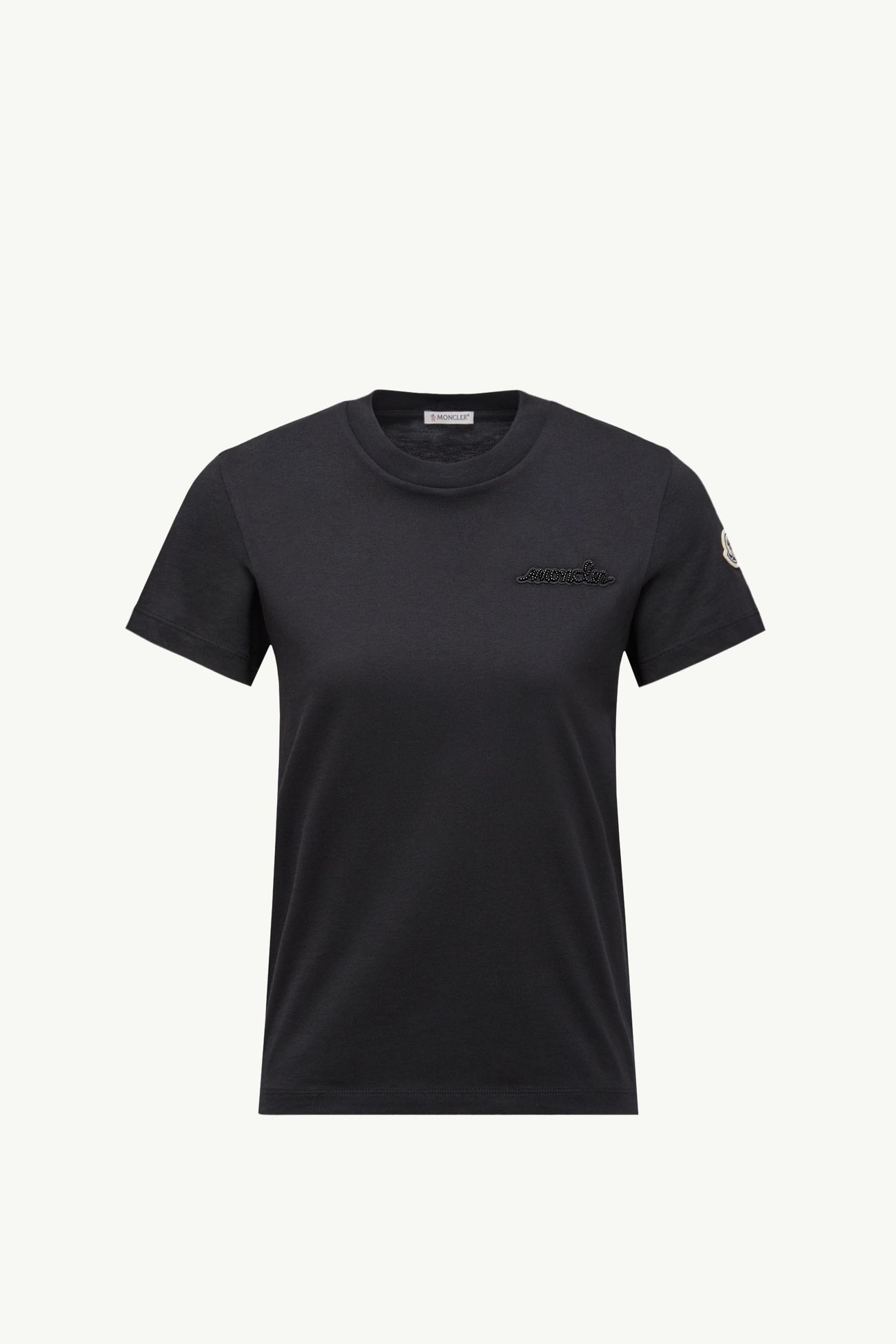 ブラック Tシャツ : トップ＆Tシャツ 向けの レディース | モンクレール