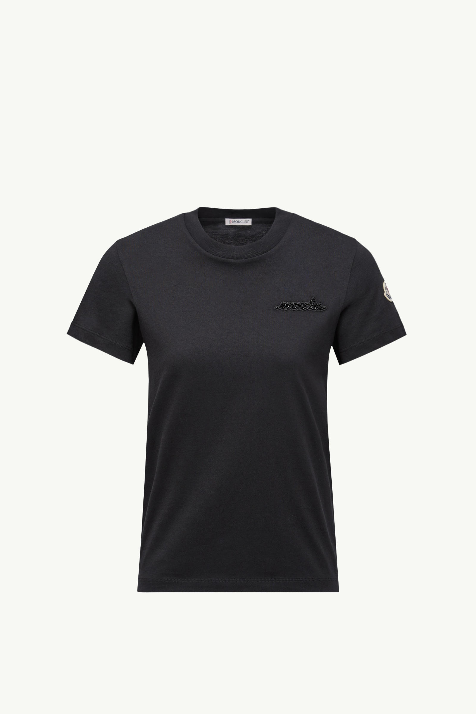 モンクレール Tシャツ Mサイズ ブラック ネイビー ハイビスカス 