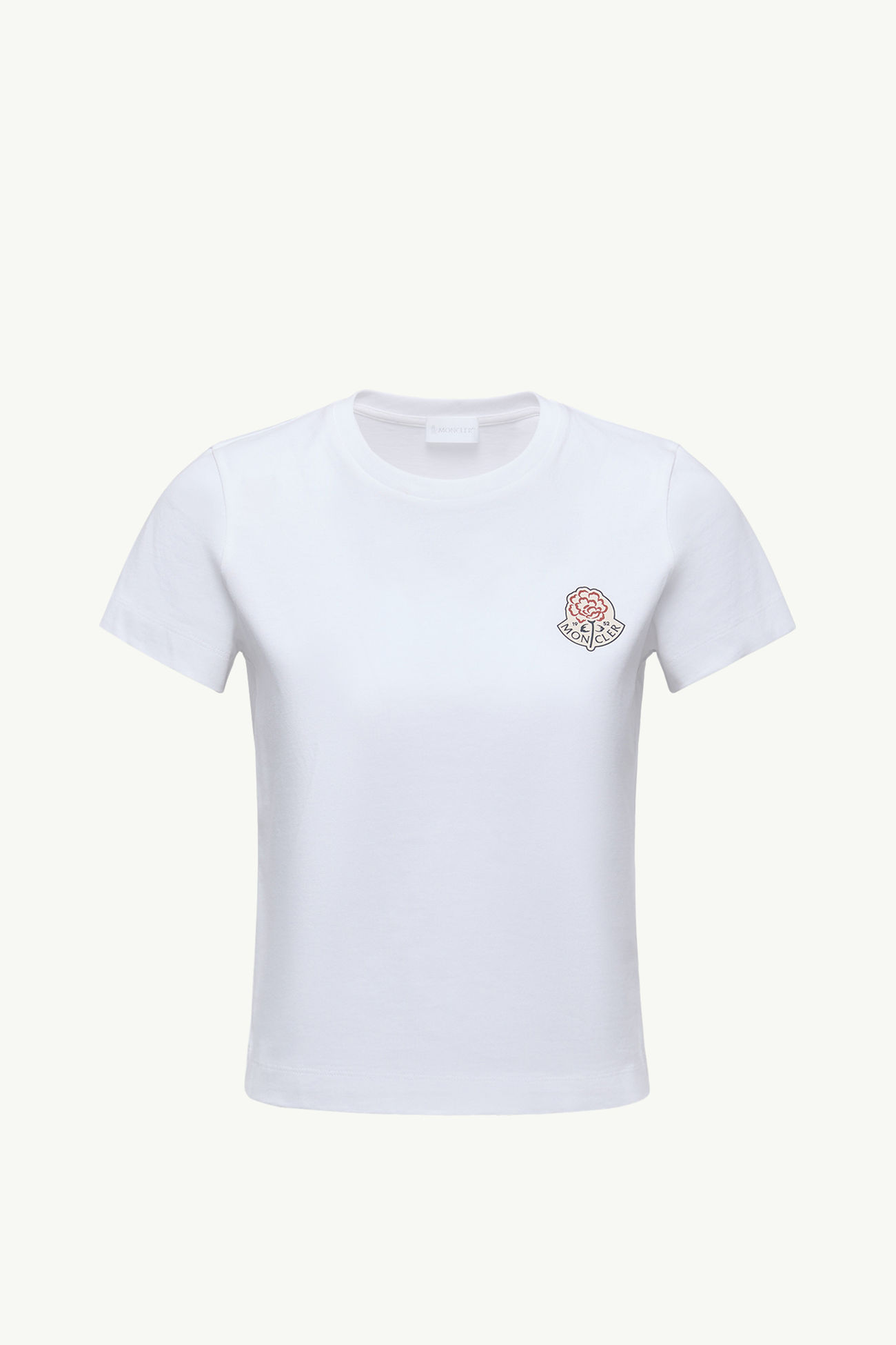 Logo Cotton T-Shirt Women White Moncler 2