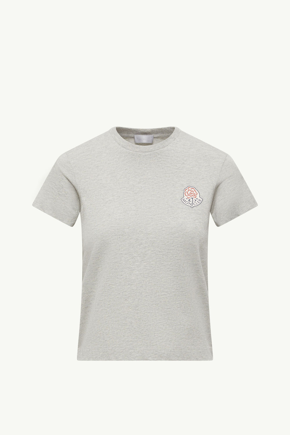 T-Shirt aus Baumwolle mit Logo Damen Grau Moncler 2